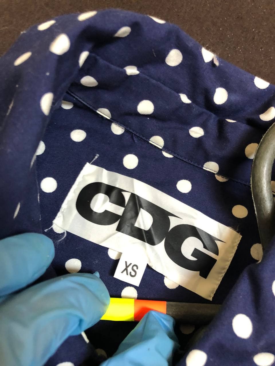 Comme des Garcons CDG Comme Des Garcons Button Up Shirt Polka Dot Blue Size XS / US 0-2 / IT 36-38 - 2 Thumbnail