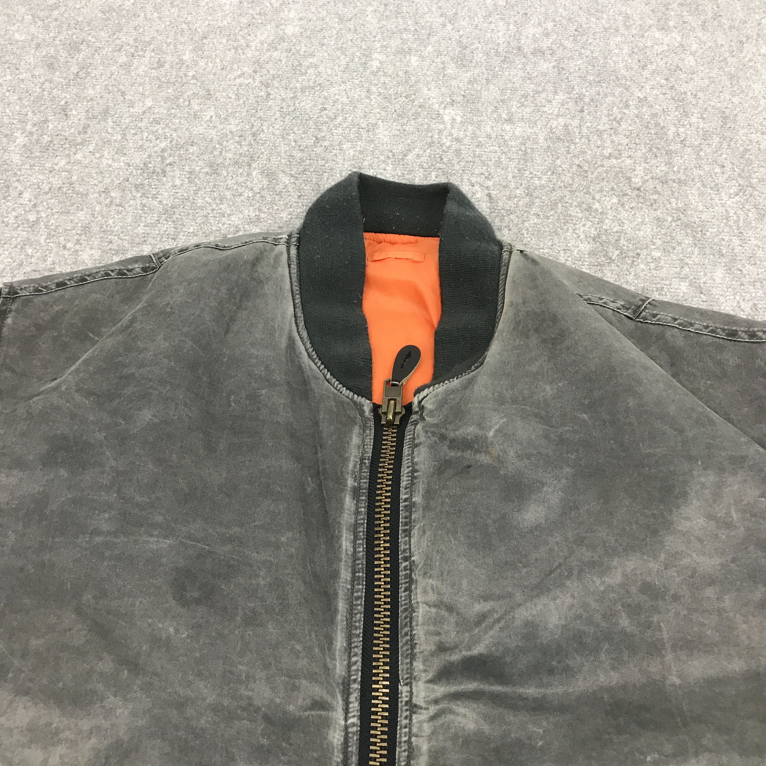 Japanese Brand Black Faded Style Japanese Bomber military style jacket Size US L / EU 52-54 / 3 - 3 Thumbnail