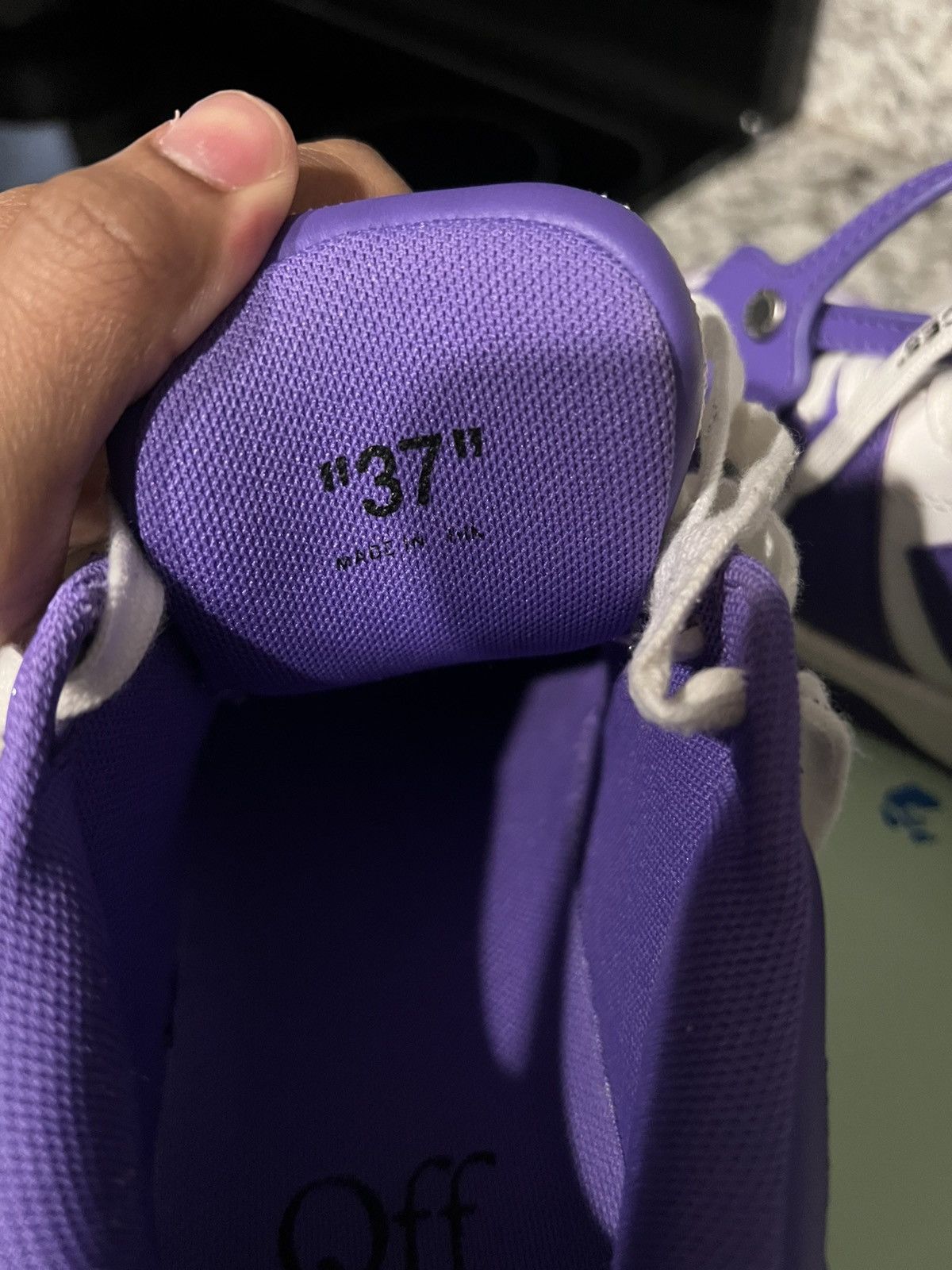 Off-White Off white out of office Purple And White Size US 7 / IT 37 - 5 Thumbnail
