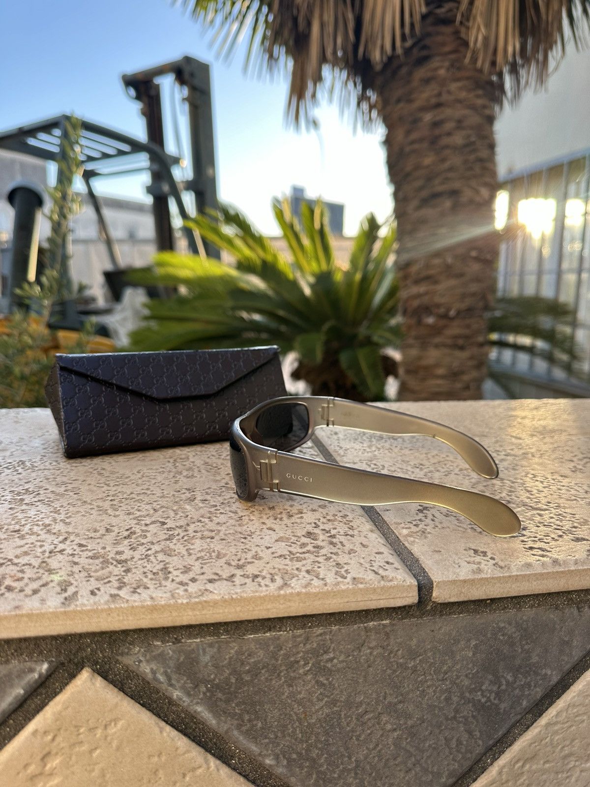 Gucci Gucci Sunglasses Beige Size ONE SIZE - 4 Thumbnail