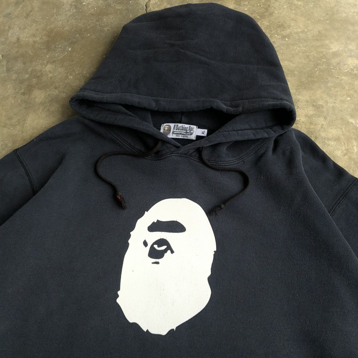Bape OG Bape A Bathing Ape College Big Logo Hoodie Black Size US XL / EU 56 / 4 - 2 Thumbnail