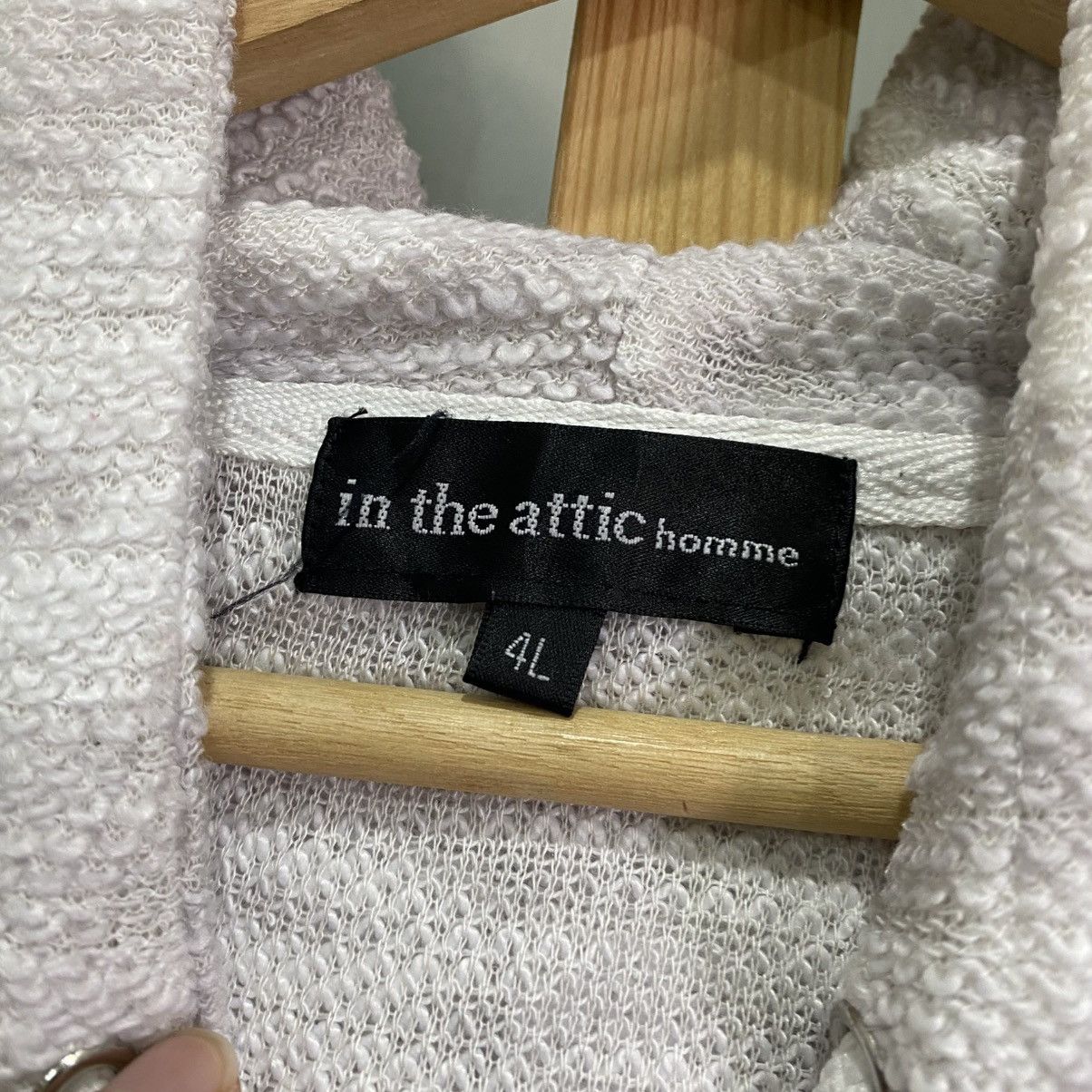 In The Attic Vintage In The Attic Homme Textured Space Dye Zip Up Hoodie Size US XXL / EU 58 / 5 - 10 Thumbnail