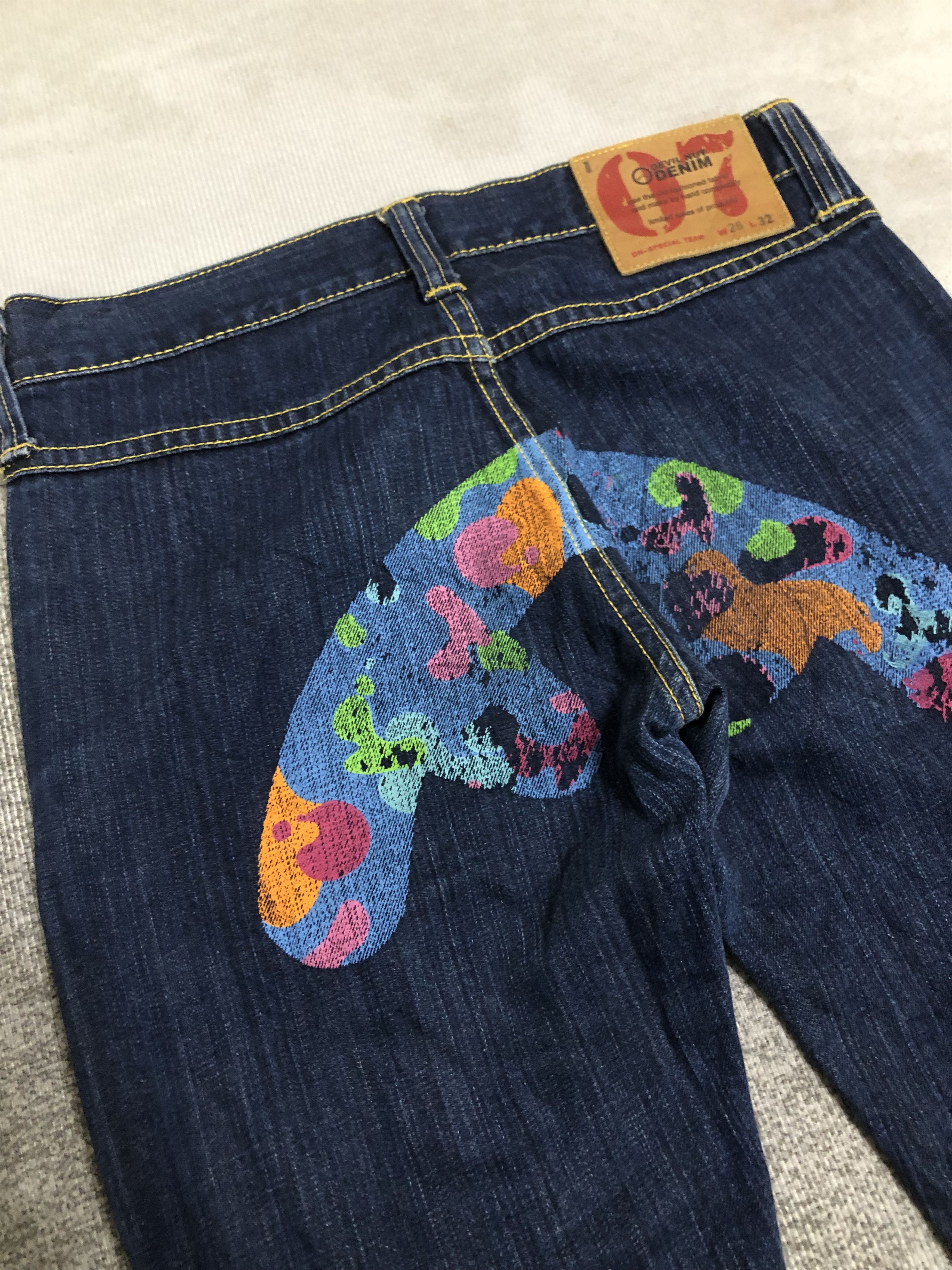 Japanese Brand Vintage Devil Nut Denim Pants Size US 28 / EU 44 - 5 Thumbnail