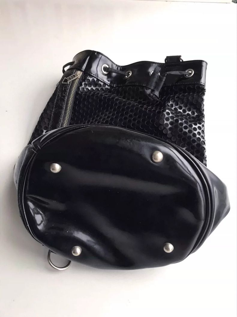 Jean Paul Gaultier Jean Paul Gaultier Patent leather mesh shoulder bag 2504-Ne Size ONE SIZE - 8 Thumbnail