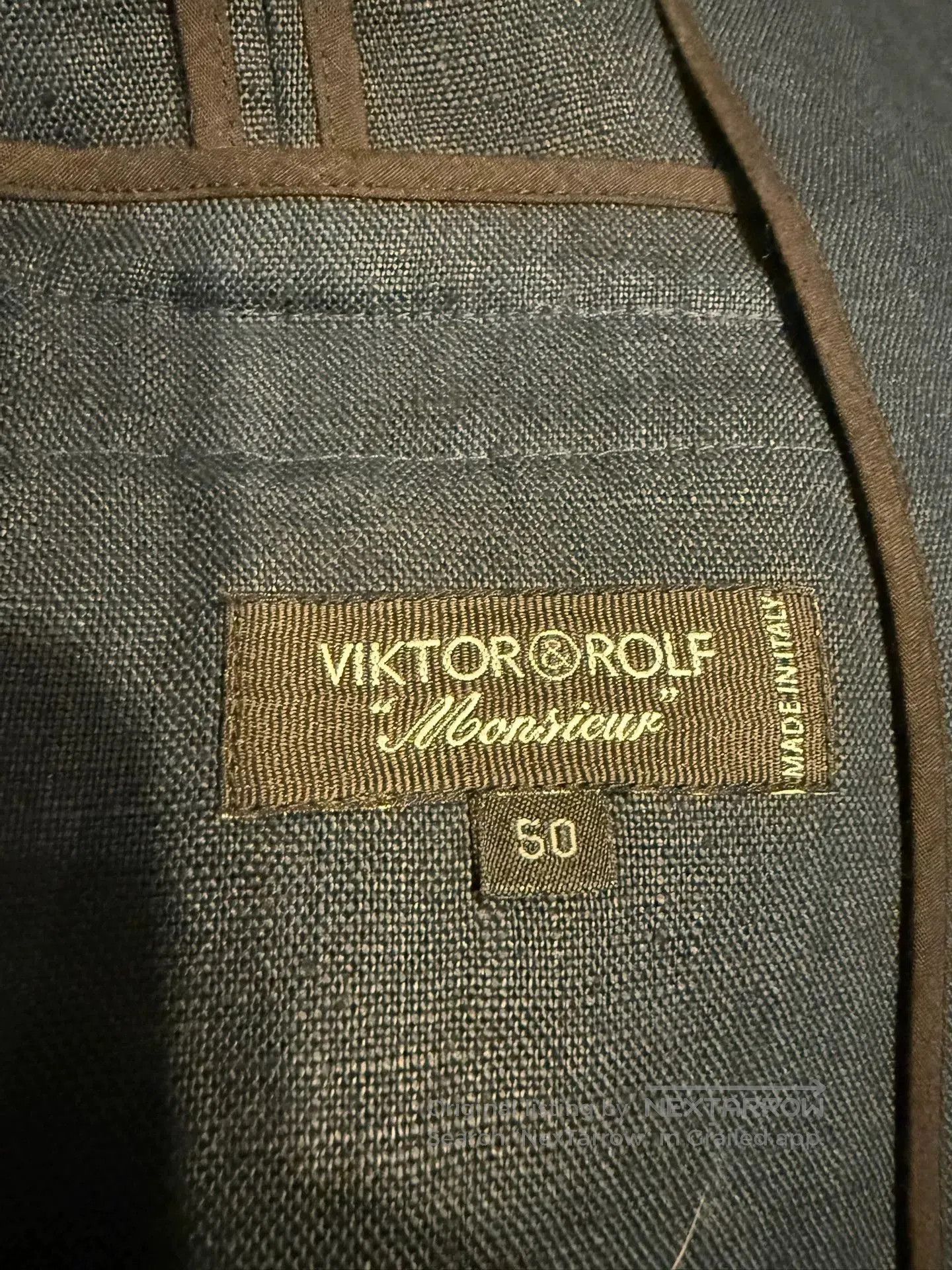 Viktor & Rolf Viktor Rolf Indigo Dyed Linen Blazer. Size US M / EU 48-50 / 2 - 5 Thumbnail