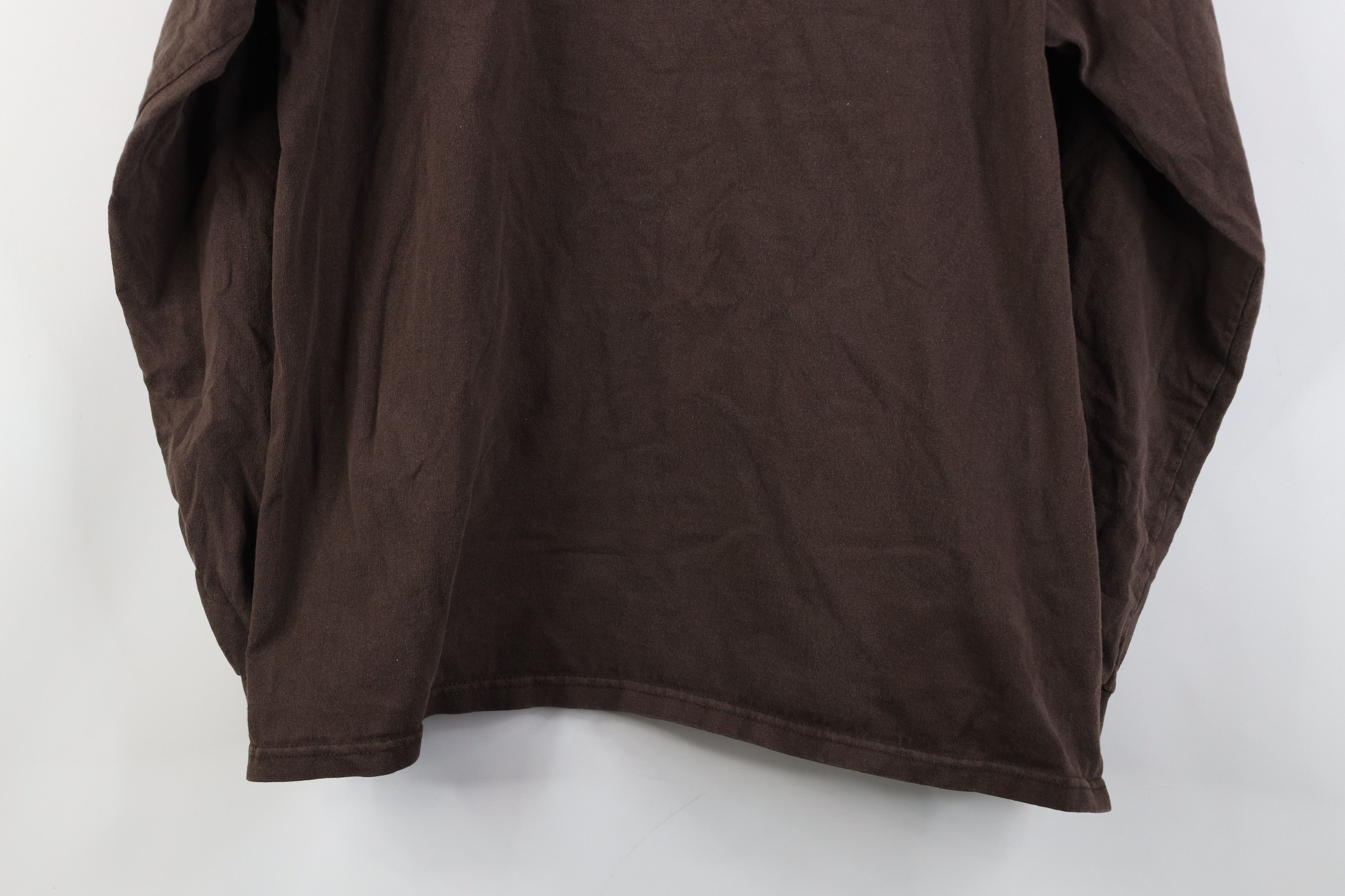Vintage Vintage Y2K Streetwear Long Sleeve T-Shirt Brown Cotton Size US M / EU 48-50 / 2 - 14 Thumbnail
