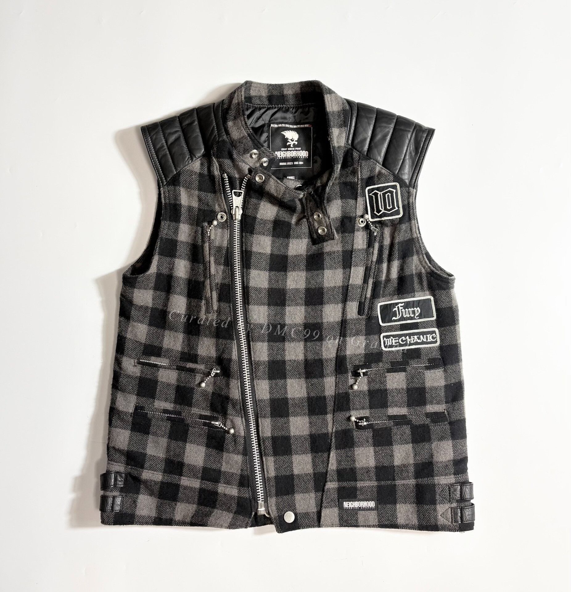 Visvim Neighborhood NBHD Patchwork Biker Vest Size US S / EU 44-46 / 1 - 1 Thumbnail