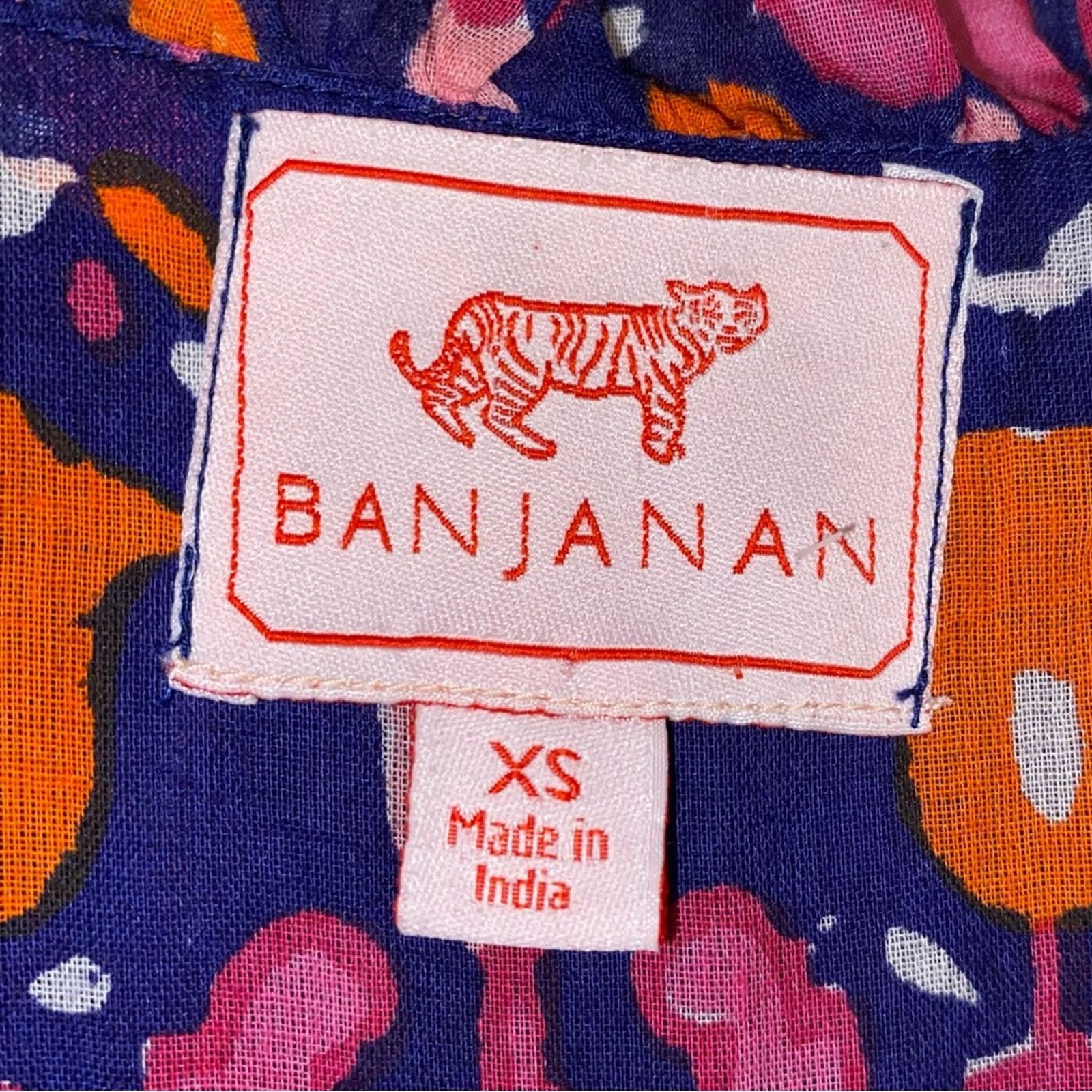 Banjanan Banjanan $350 Donna Midi Dress In Edwardian Tile XS EUC Size XS / US 0-2 / IT 36-38 - 7 Thumbnail