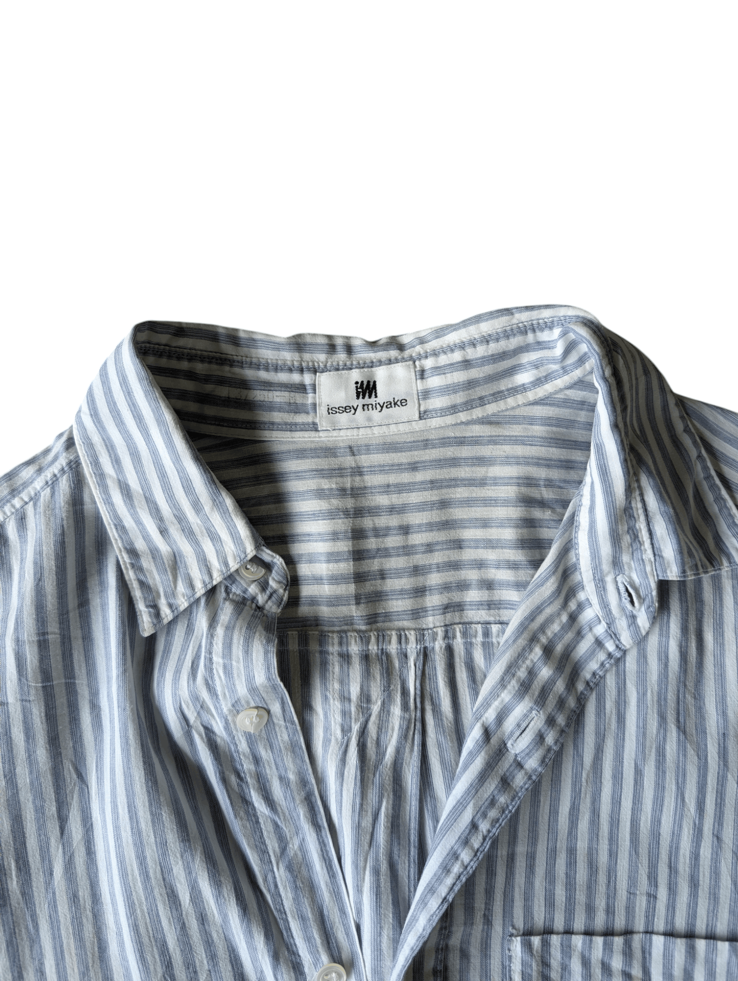 Issey Miyake Vintage Issey Miyake Stripes Button Shirt Size US L / EU 52-54 / 3 - 3 Thumbnail