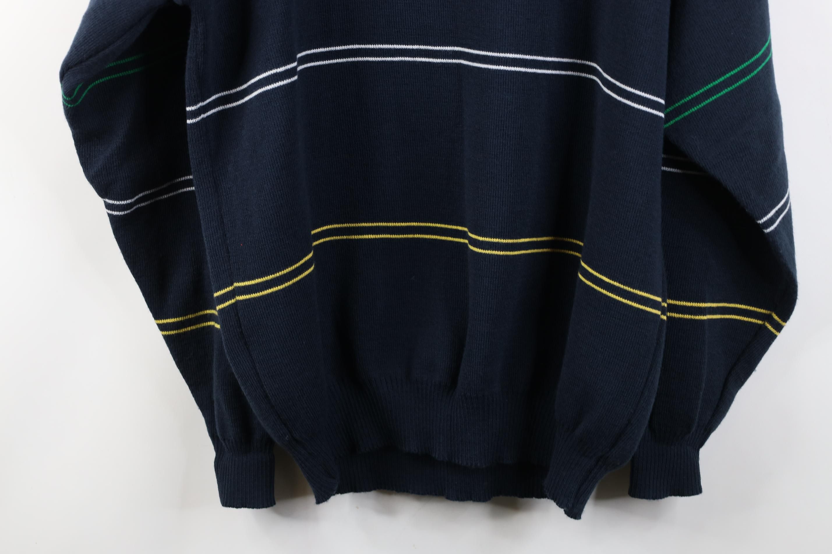 Vintage Vintage 90s Streetwear Wool Blend Ireland Sweater Striped Size US L / EU 52-54 / 3 - 11 Thumbnail