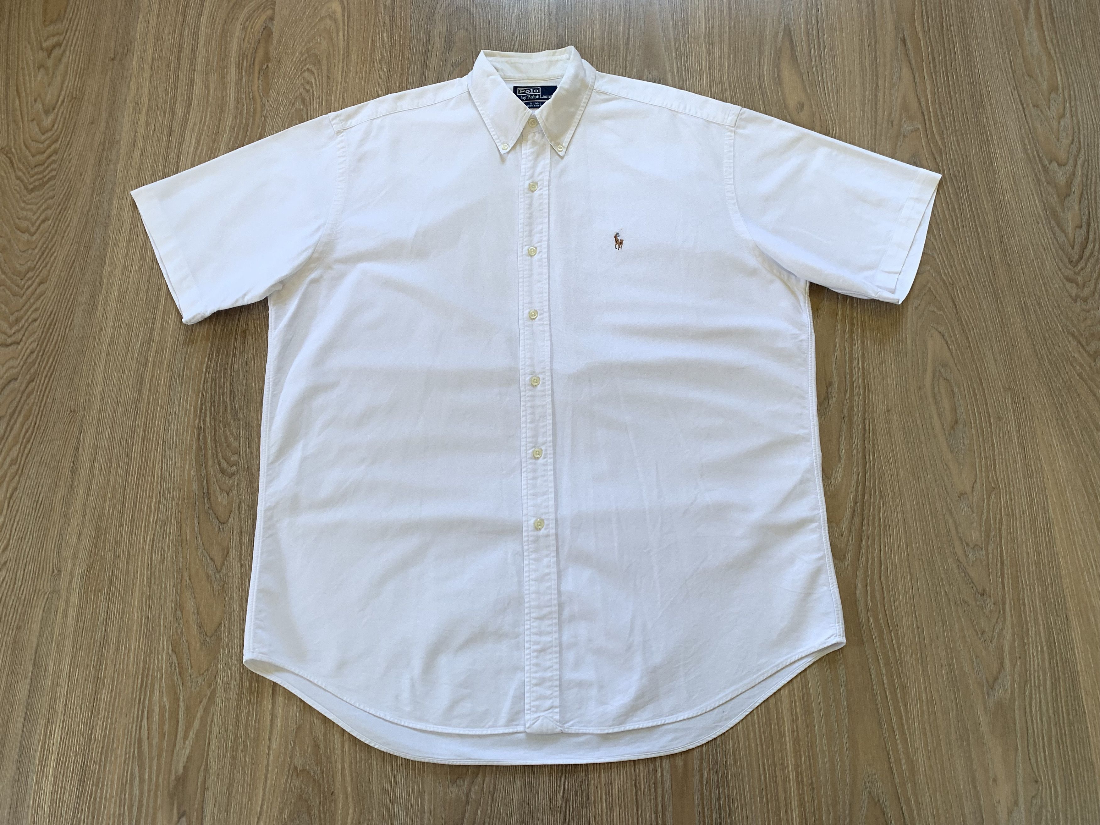 Polo Ralph Lauren Polo Ralph Lauren Blake White Cotton Short Sleeve Shirt Size US L / EU 52-54 / 3 - 2 Thumbnail