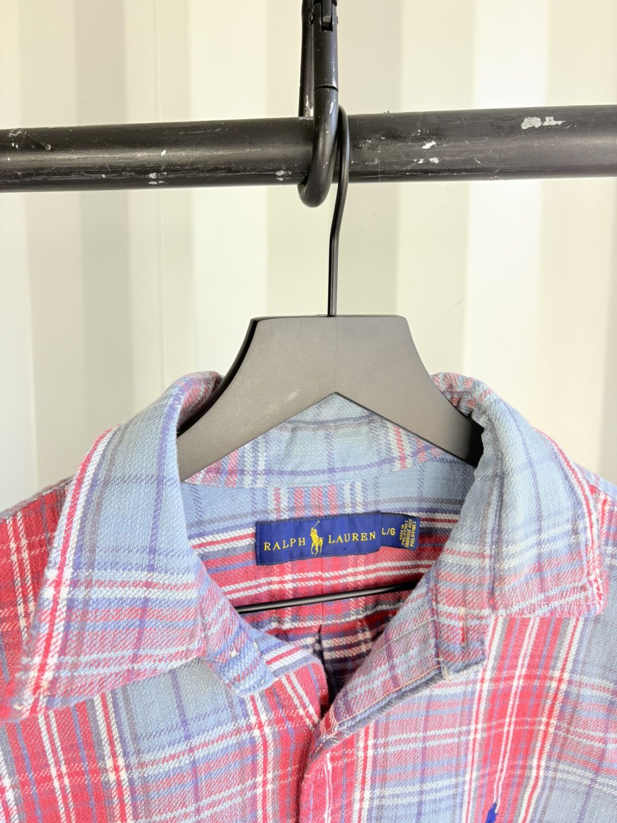 Polo Ralph Lauren Sun Faded Flannel Shirt Distressed Size US L / EU 52-54 / 3 - 3 Thumbnail