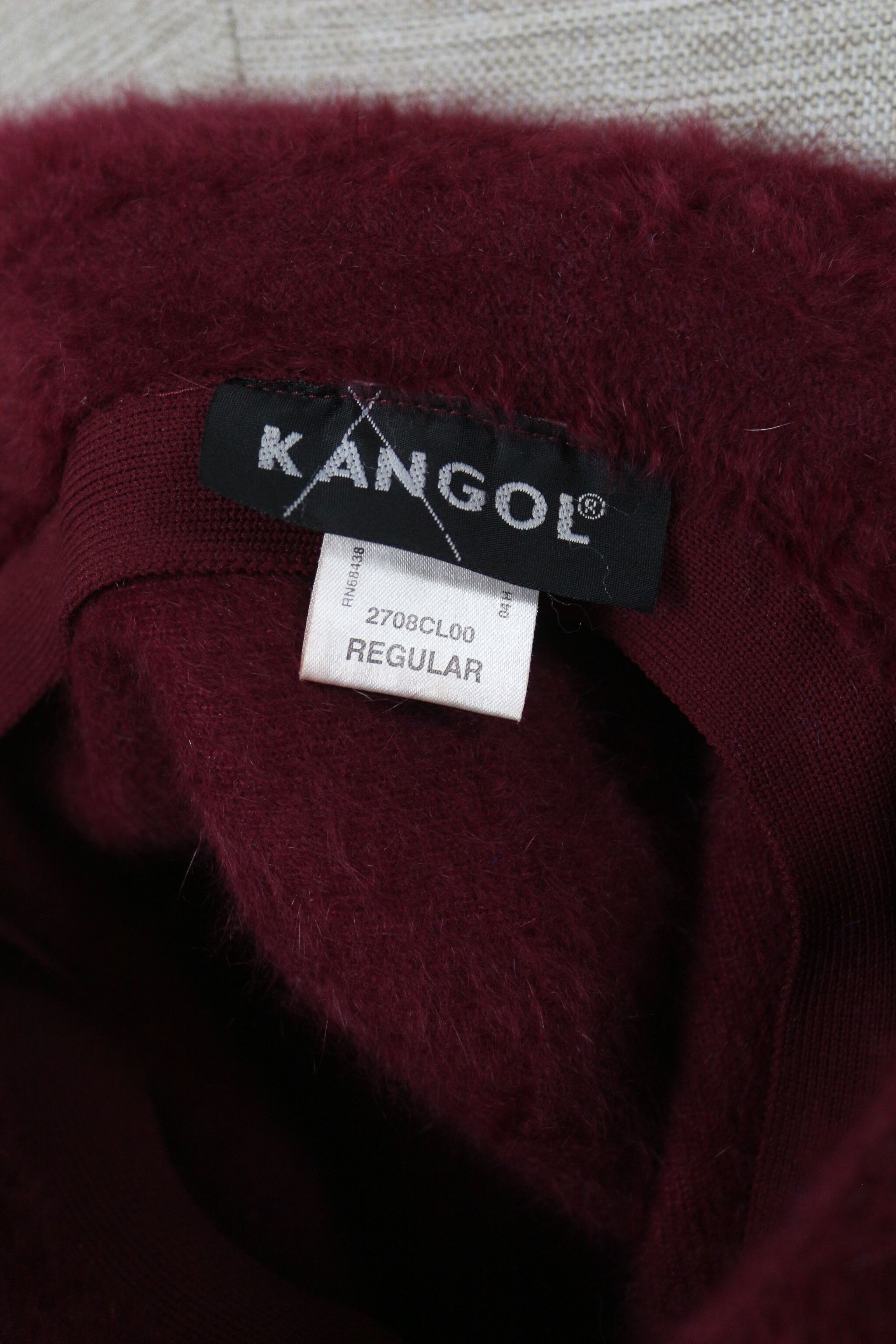 Kangol × Vintage Kangol Burgundy Angora Fur Bucket Hat NZ Size ONE SIZE - 5 Thumbnail
