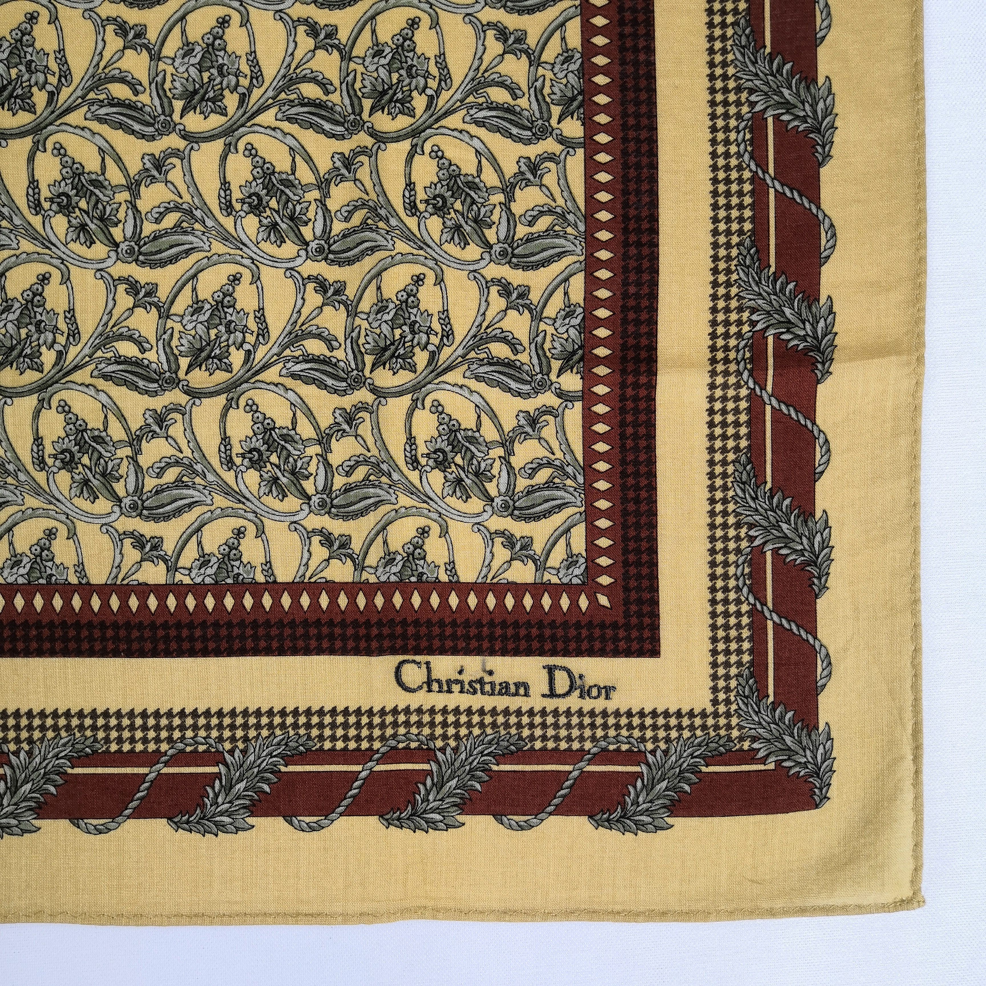 Japanese Brand Vintage Christian DIOR Bandana 56789 Size ONE SIZE - 3 Thumbnail