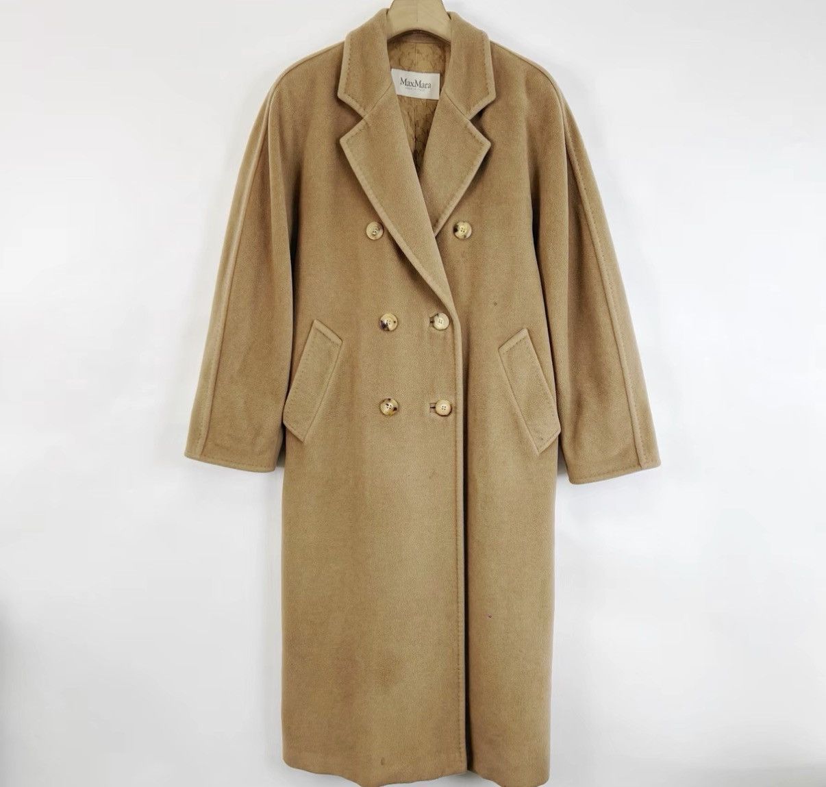 Max Mara MaxMara Double-Sided Wool Loose Double-Breasted Coat K12 Size XS / US 0-2 / IT 36-38 - 1 Thumbnail