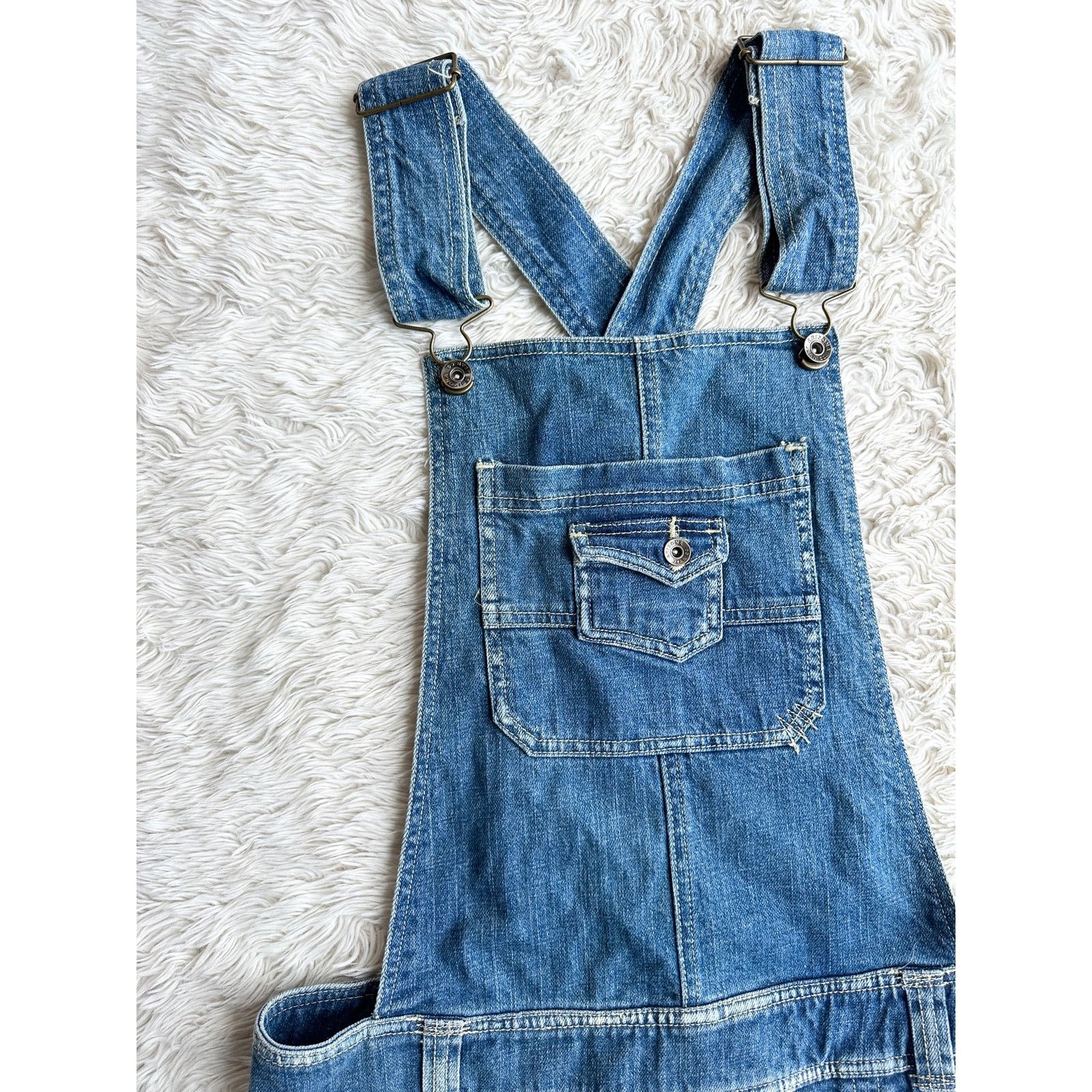 Arizona Jean Co. Y2K Pleated Miniskirt Overall Mini Dress Size M / US 6-8 / IT 42-44 - 3 Thumbnail