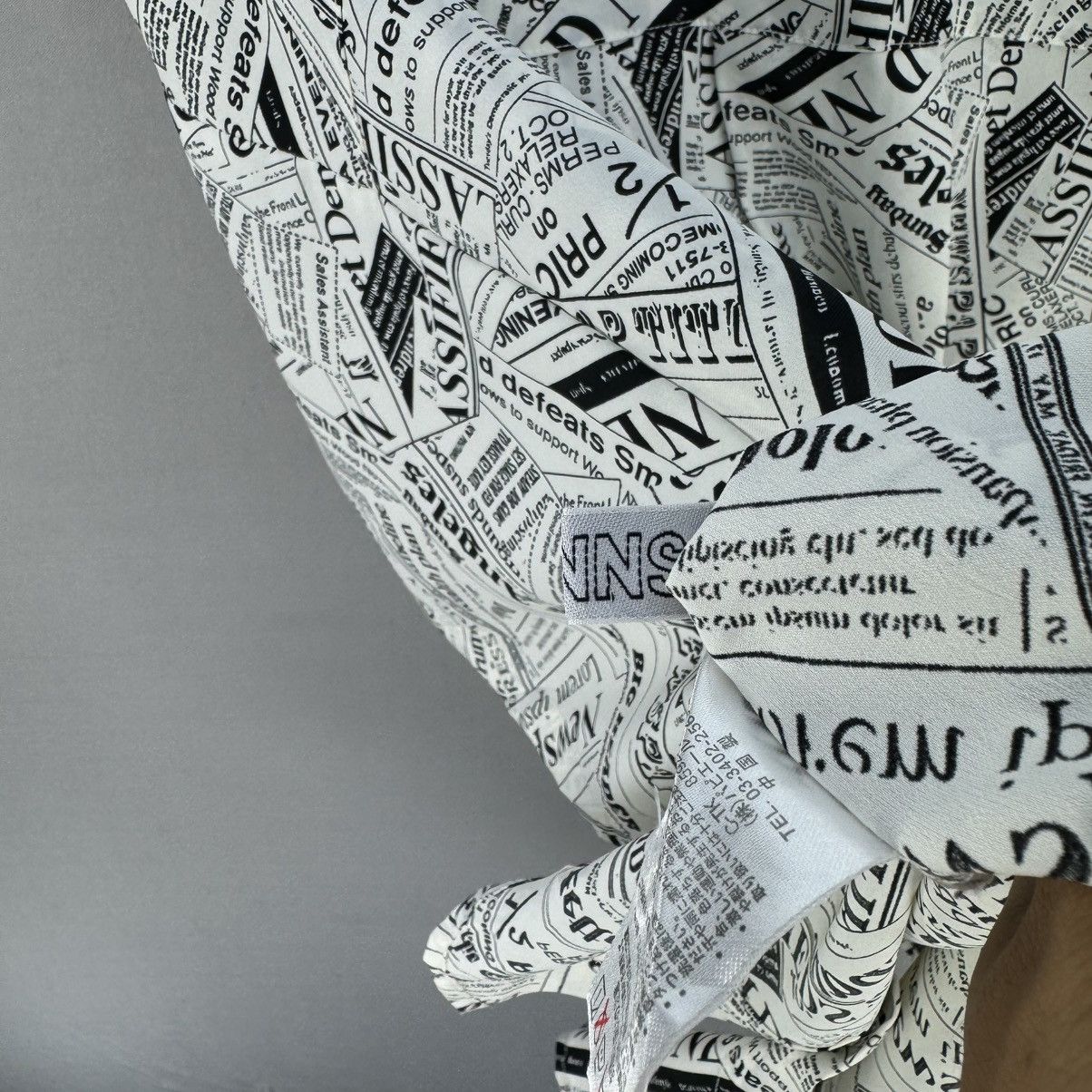 Japanese Brand Spinns All Over Newspaper Print Shirt Size US M / EU 48-50 / 2 - 12 Thumbnail