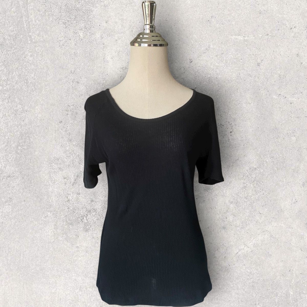 Maison Margiela MM6 SS07 Ribbed Tie-Back Pull Over Blouse Size S / US 4 / IT 40 - 3 Thumbnail