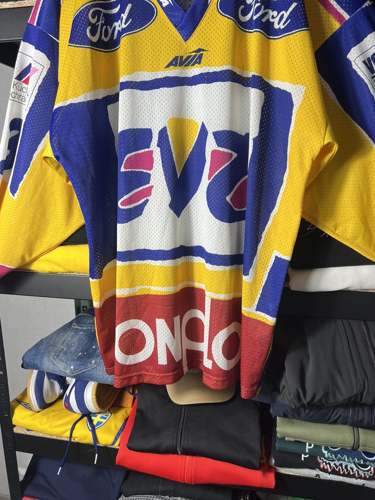 NHL 🏒 Vintage EV Zug Switzerland Ice Hockey Jersey #33 A. Künzi Size US L / EU 52-54 / 3 - 3 Thumbnail