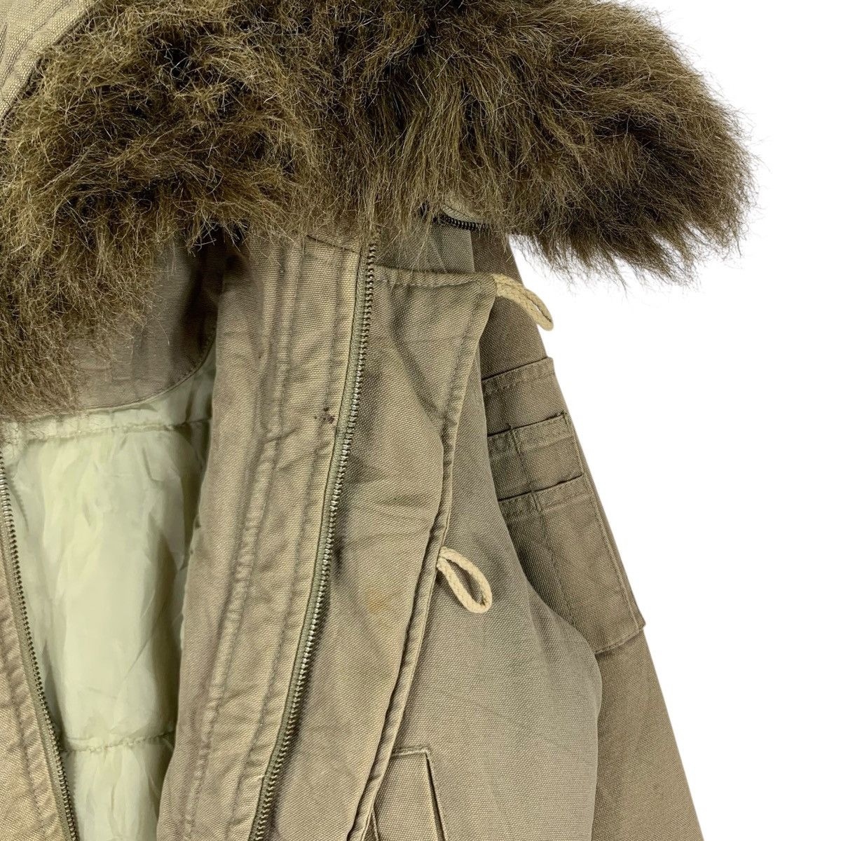 Japanese Brand × Oshkosh × Vintage Vintage Oshkosh Fur Hooded Jacket Size US M / EU 48-50 / 2 - 13 Thumbnail