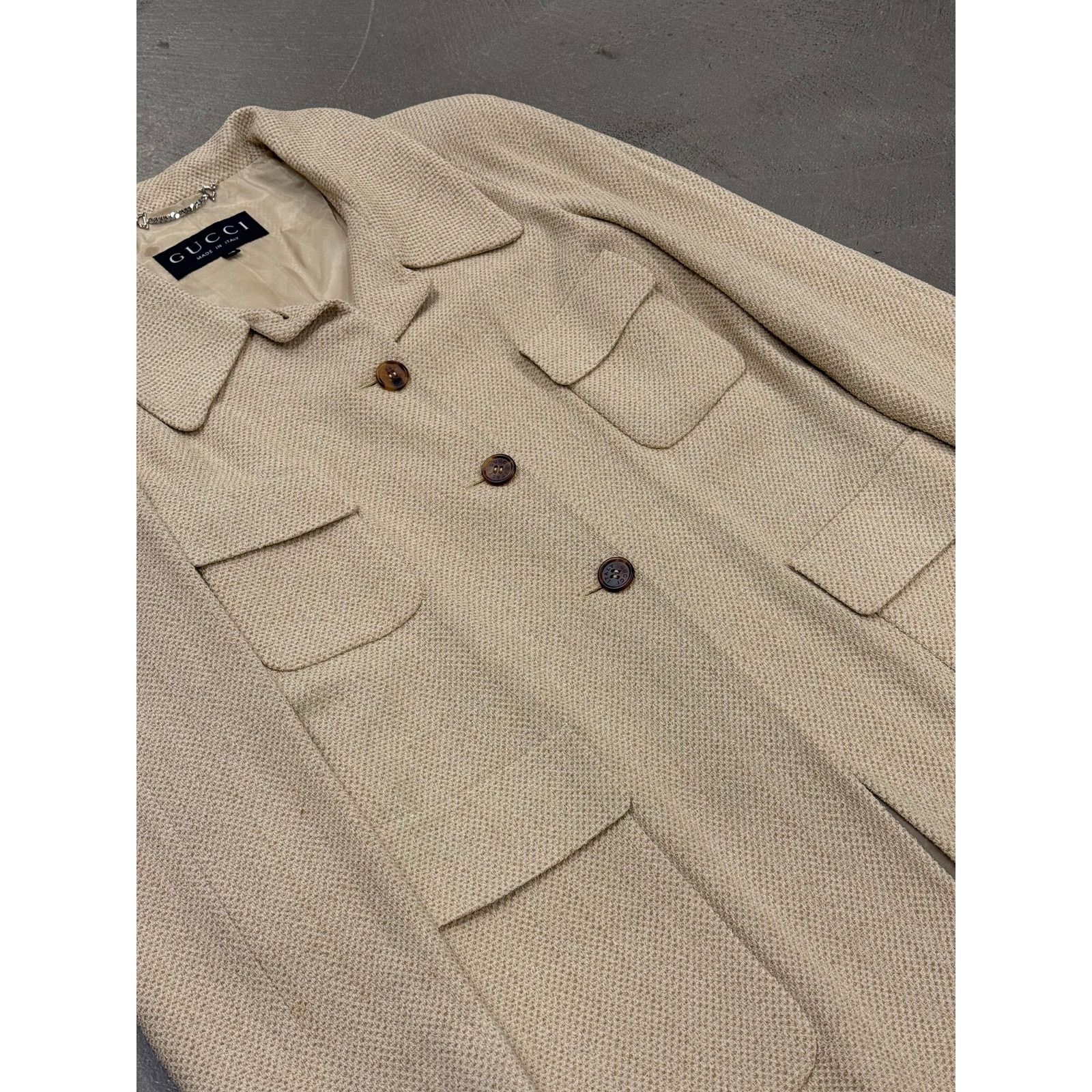Gucci 1995 Gucci by Tom Ford linen coat Size L / US 10 / IT 46 - 7 Thumbnail
