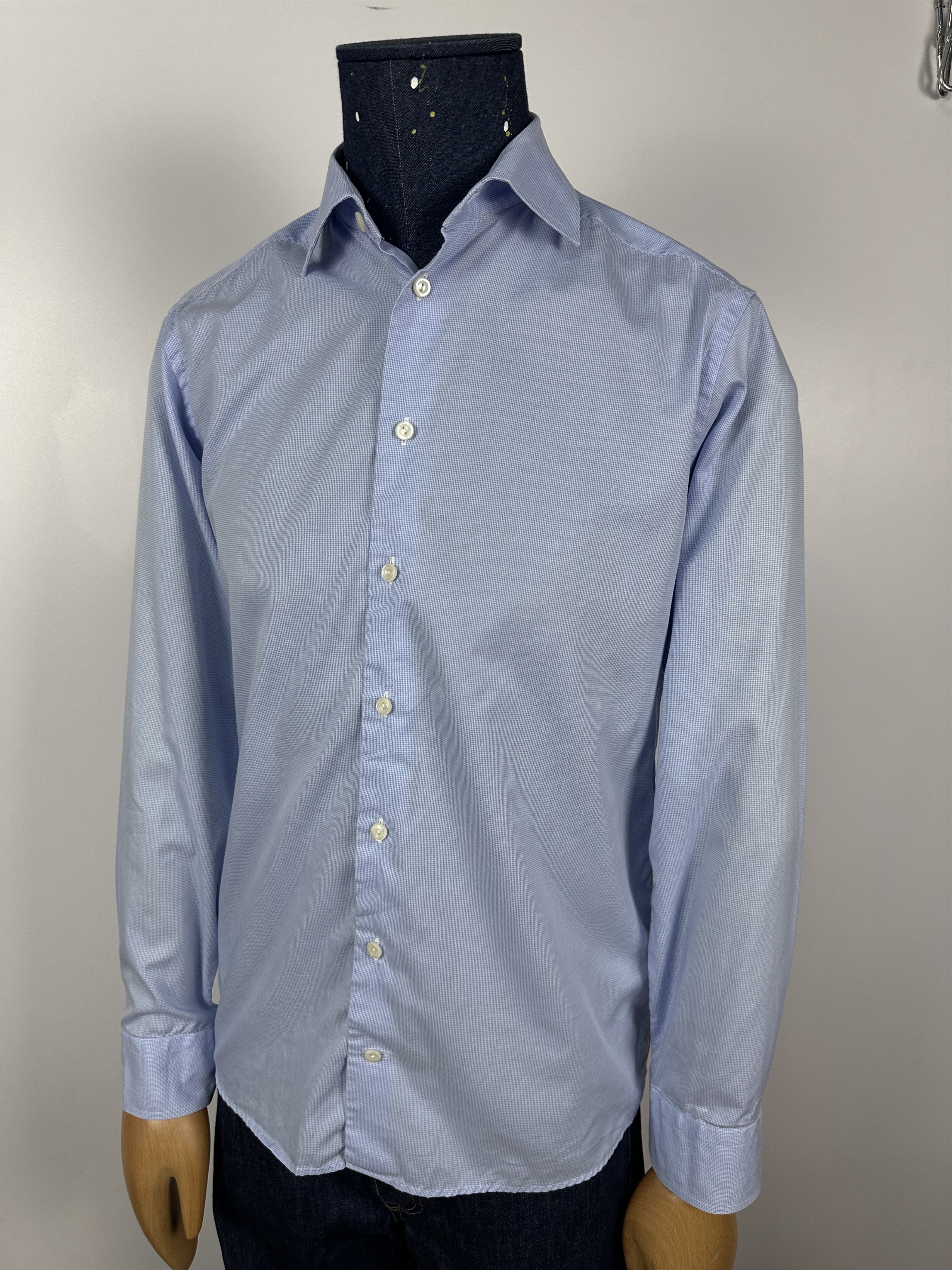 Eton × Grailed Eton Dress Shirt Mens Button Up Long Sleeve Slim Size 40 Size US M / EU 48-50 / 2 - 1 Thumbnail