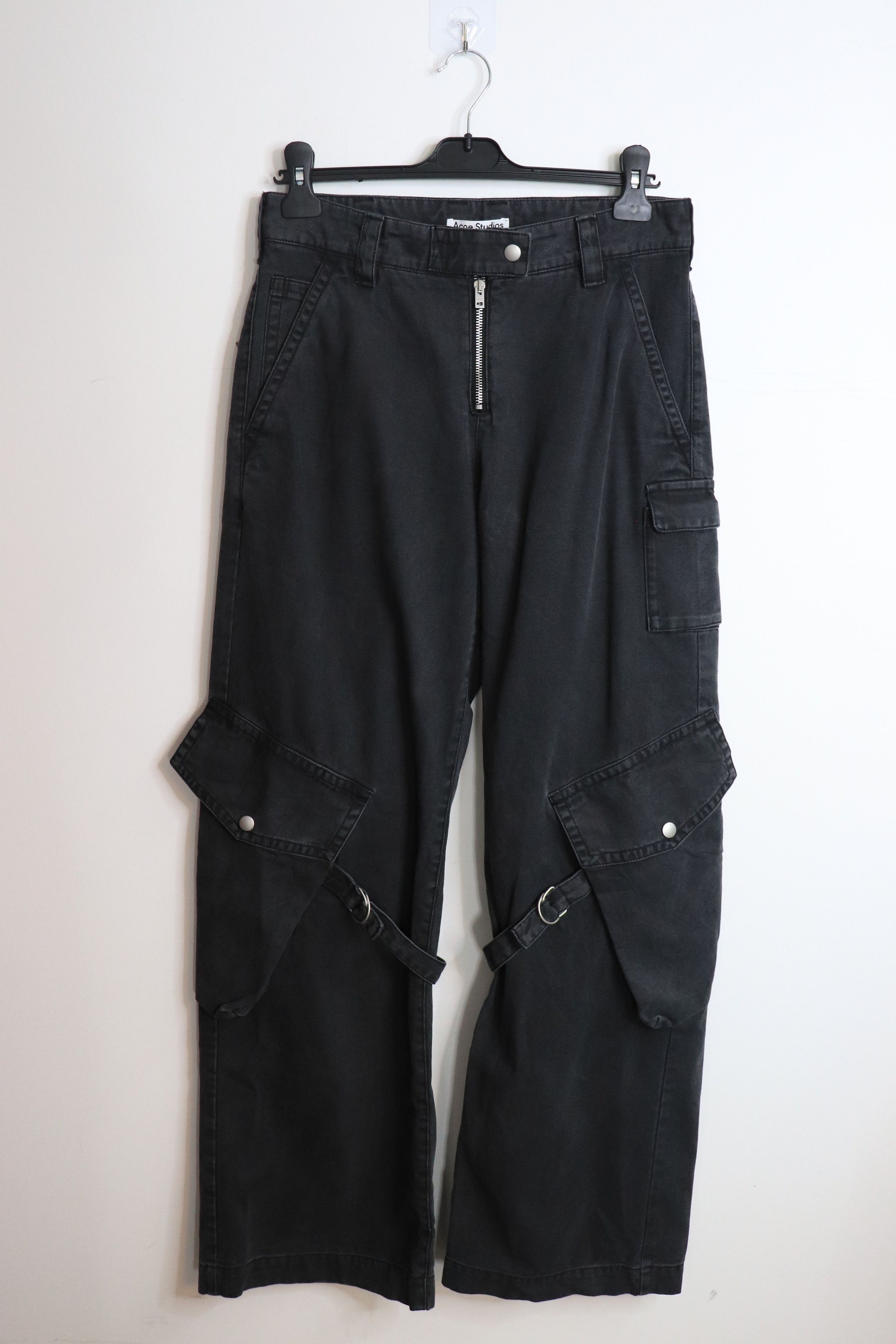Acne Studios Charcoal grey cargo trousers - UK 8 Size 27" / US 4 / IT 40 - 1 Thumbnail