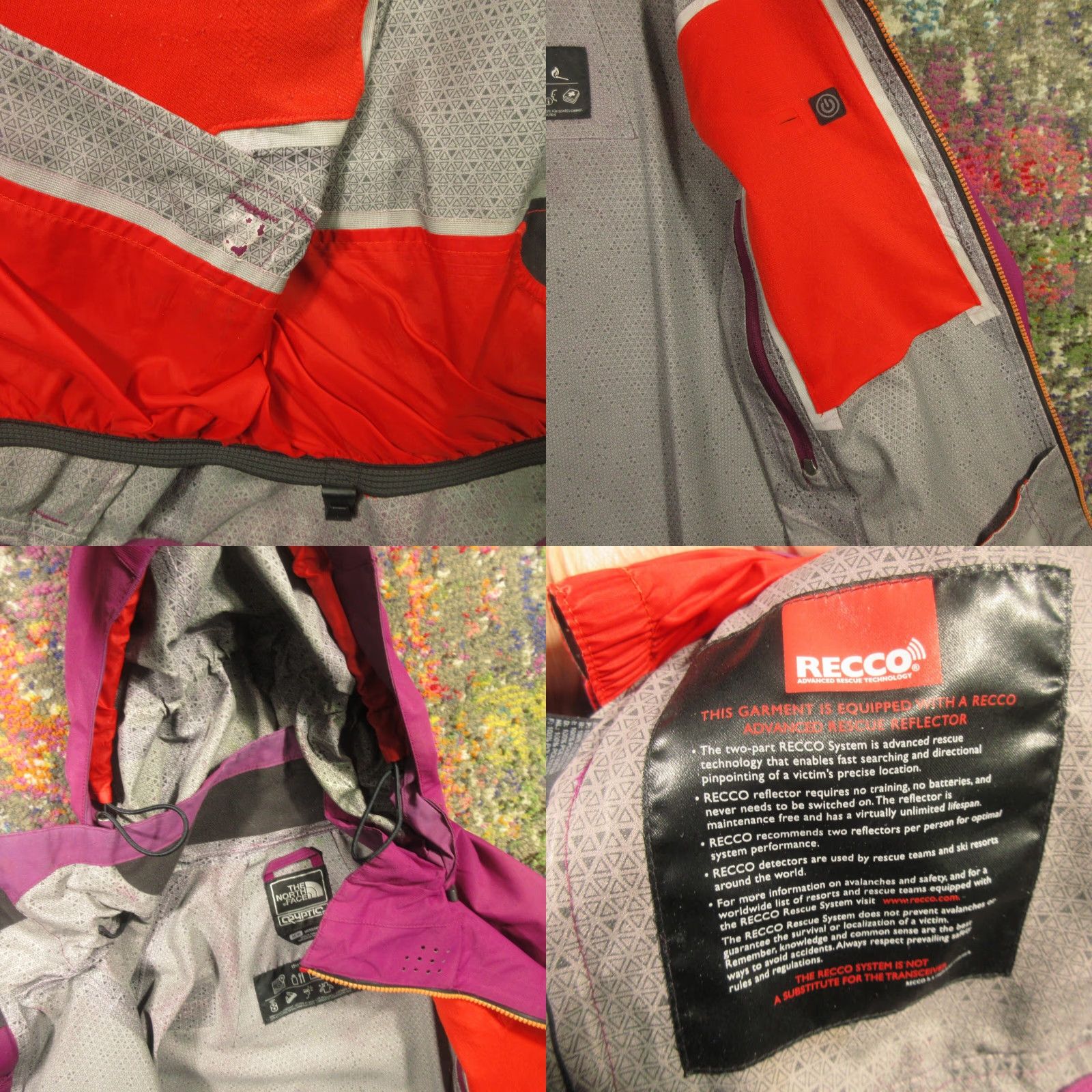 The North Face The North Face Cryptic Recco Jacket Mens M Purple Waterproof Ski Snowboard Shell Size US M / EU 48-50 / 2 - 9 Thumbnail