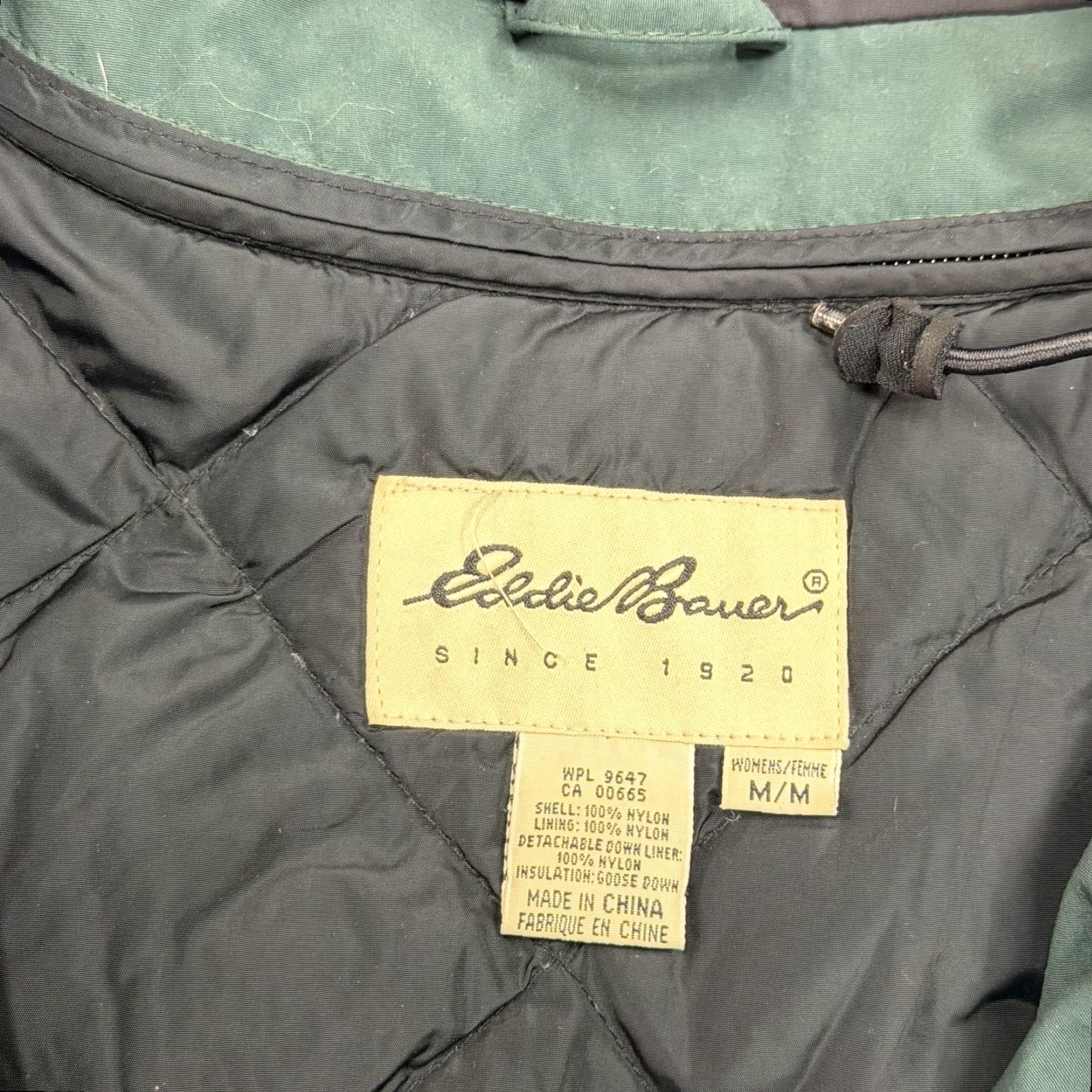 Eddie Bauer Eddie Bauer Coat Womens Parka Hooded Down Removable Liner Warm Medium Green Size M / US 6-8 / IT 42-44 - 4 Thumbnail