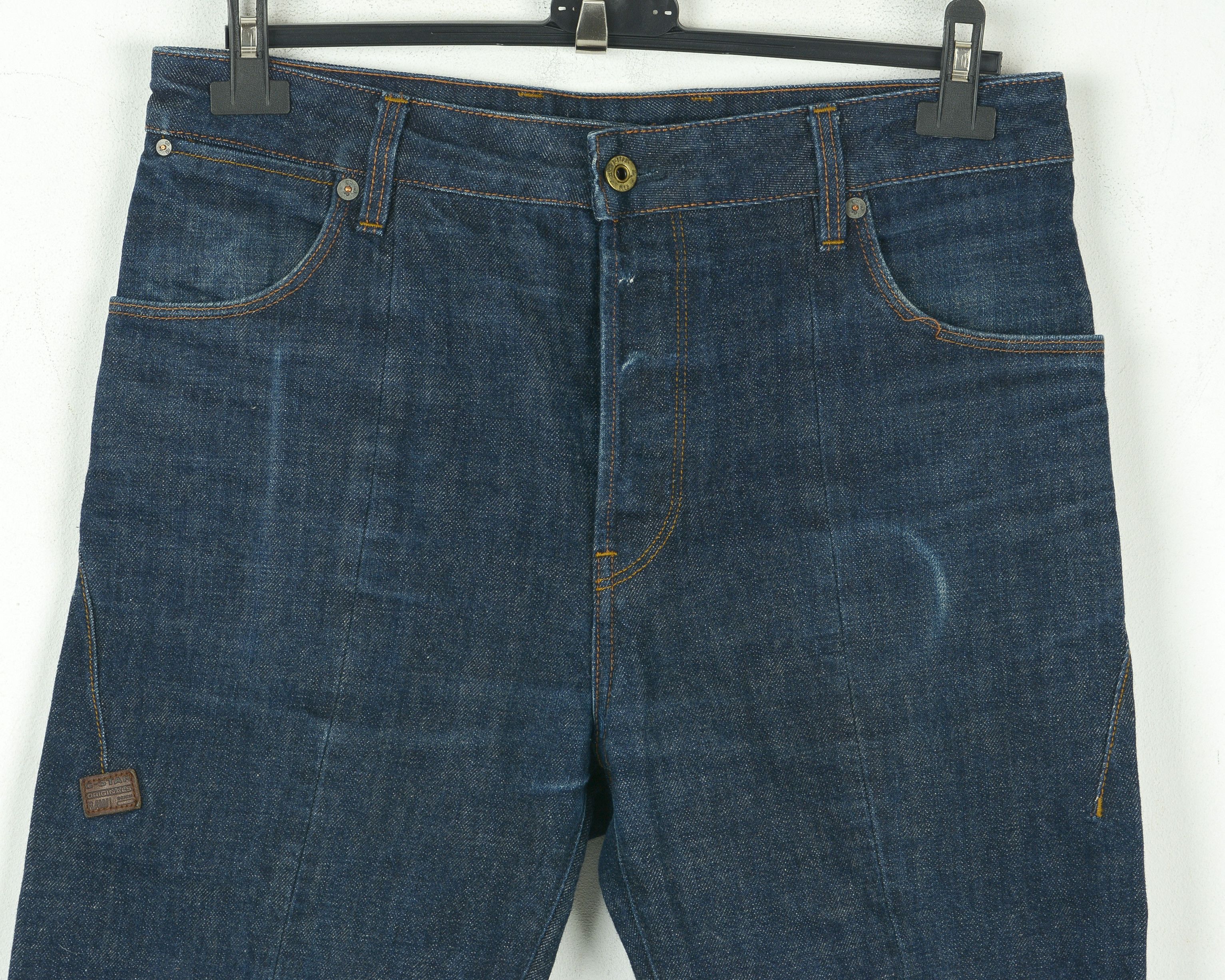 G-Star Lanc Jeans Tapered Denim Pants Trousers Blue Button Fly Size US 31 - 2 Thumbnail