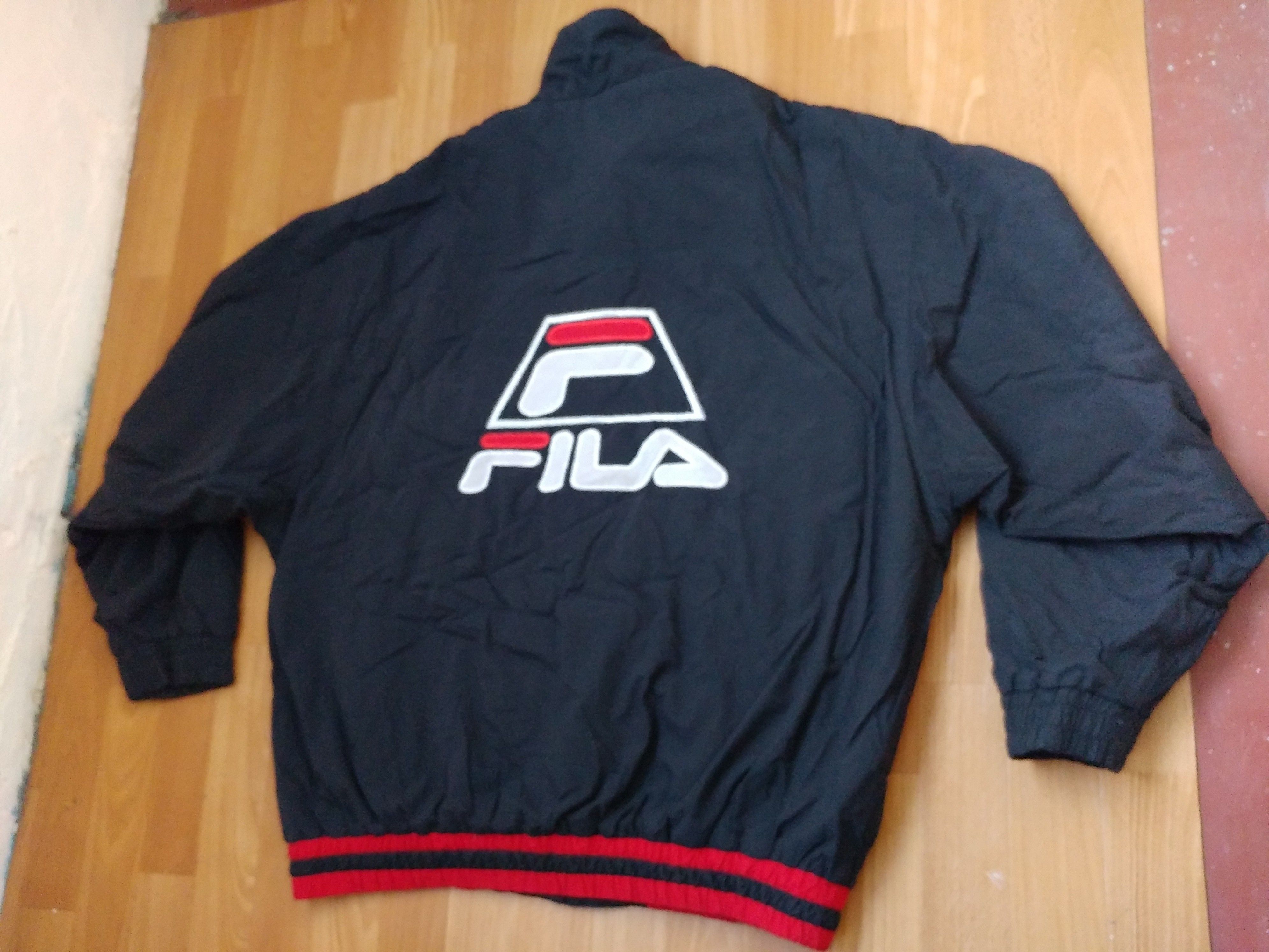 Fila FILA jacket, black, vintage, 90s hip hop windbreaker size XL Size US XL / EU 56 / 4 - 4 Thumbnail