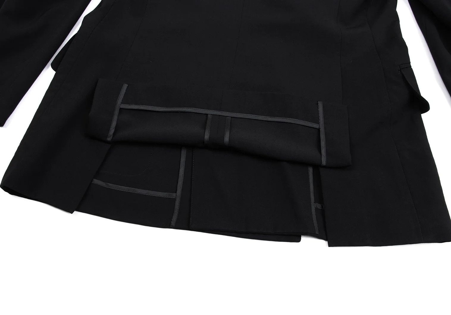 Jean Paul Gaultier Wool Big Lapel Double Jacket in Black Size 48 Size US M / EU 48-50 / 2 - 16 Thumbnail