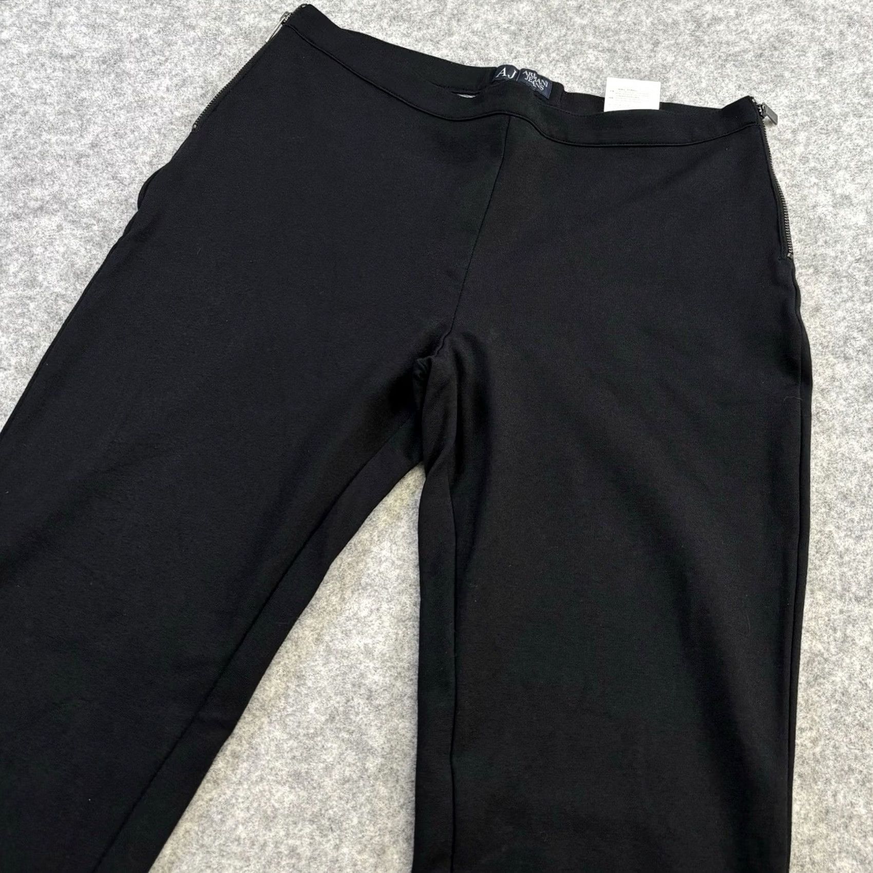 Armani VINTAGE ARMANI Trousers Womens UK12 Black Waist Zips 30" Inner Leg Italy Dry Clean Only Size 34" / US 12 / IT 48 - 3 Thumbnail