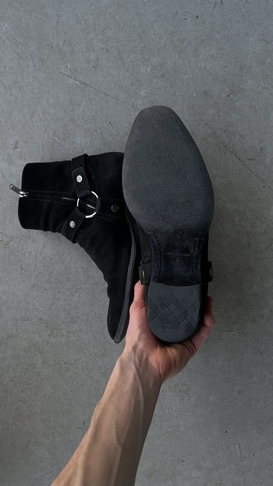 Saint Laurent Paris FW16 Hedi Saint Laurent Paris Wyatt 40 Suede Harness Boots Size US 10 / EU 43 - 6 Thumbnail