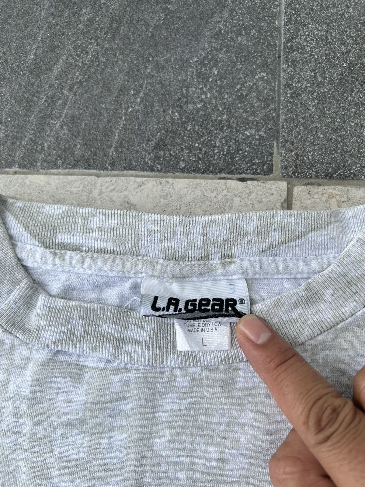 La Gear × Vintage 90s AOP LA GEAR Catapult Karl Malone Mailman t-shirt Size US L / EU 52-54 / 3 - 4 Thumbnail