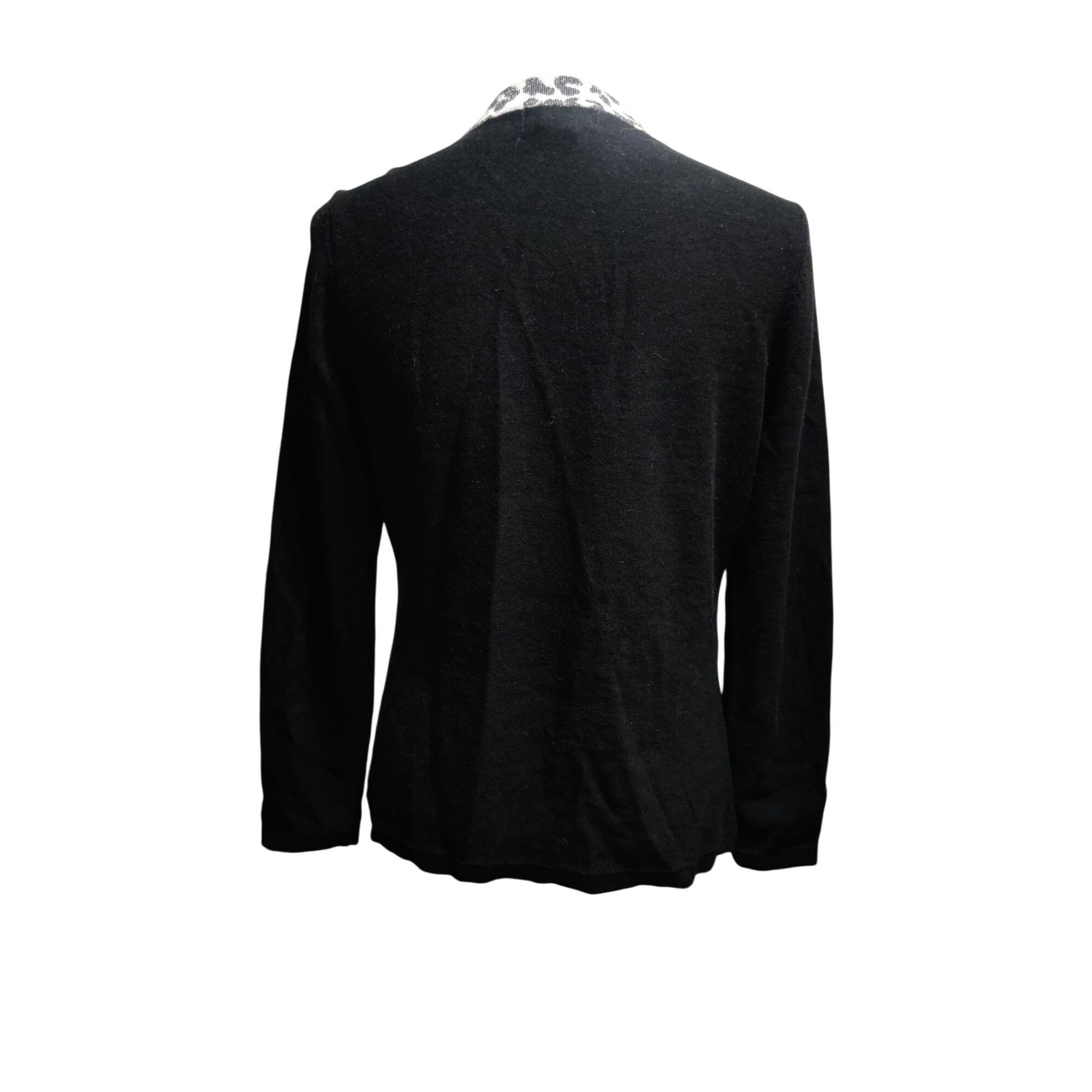 Other Drapers & Damon Size S Beaded Cardigan Black Leopard Trim Se Size S / US 4 / IT 40 - 3 Thumbnail