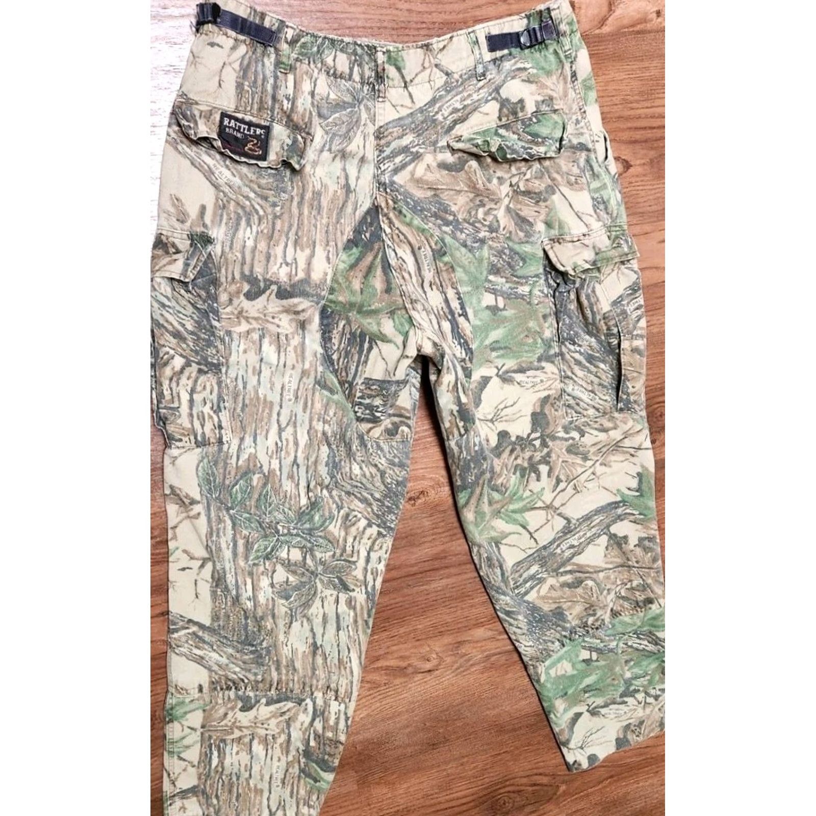 Realtree VINTAGE Rattlers Realtree Camo Cargo Pants Men's 34x30 Large USA Made Size US 33 - 4 Thumbnail