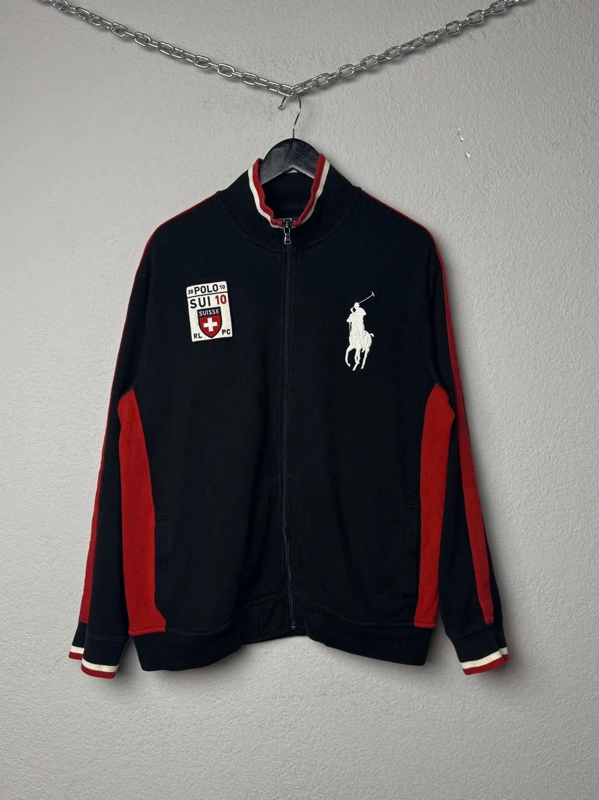 Polo Ralph Lauren Vintage Polo Ralph Lauren Suisse Sui Tracksuit Jacket Y2k Size US XL / EU 56 / 4 - 2 Thumbnail