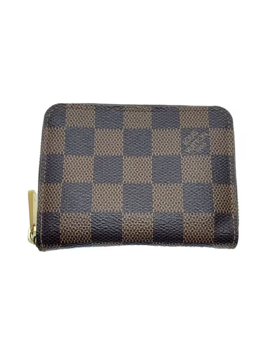 Louis Vuitton Louis Vuitton Damier Ebene Zippy Coin Purse Check Brown Size ONE SIZE - 1 Thumbnail