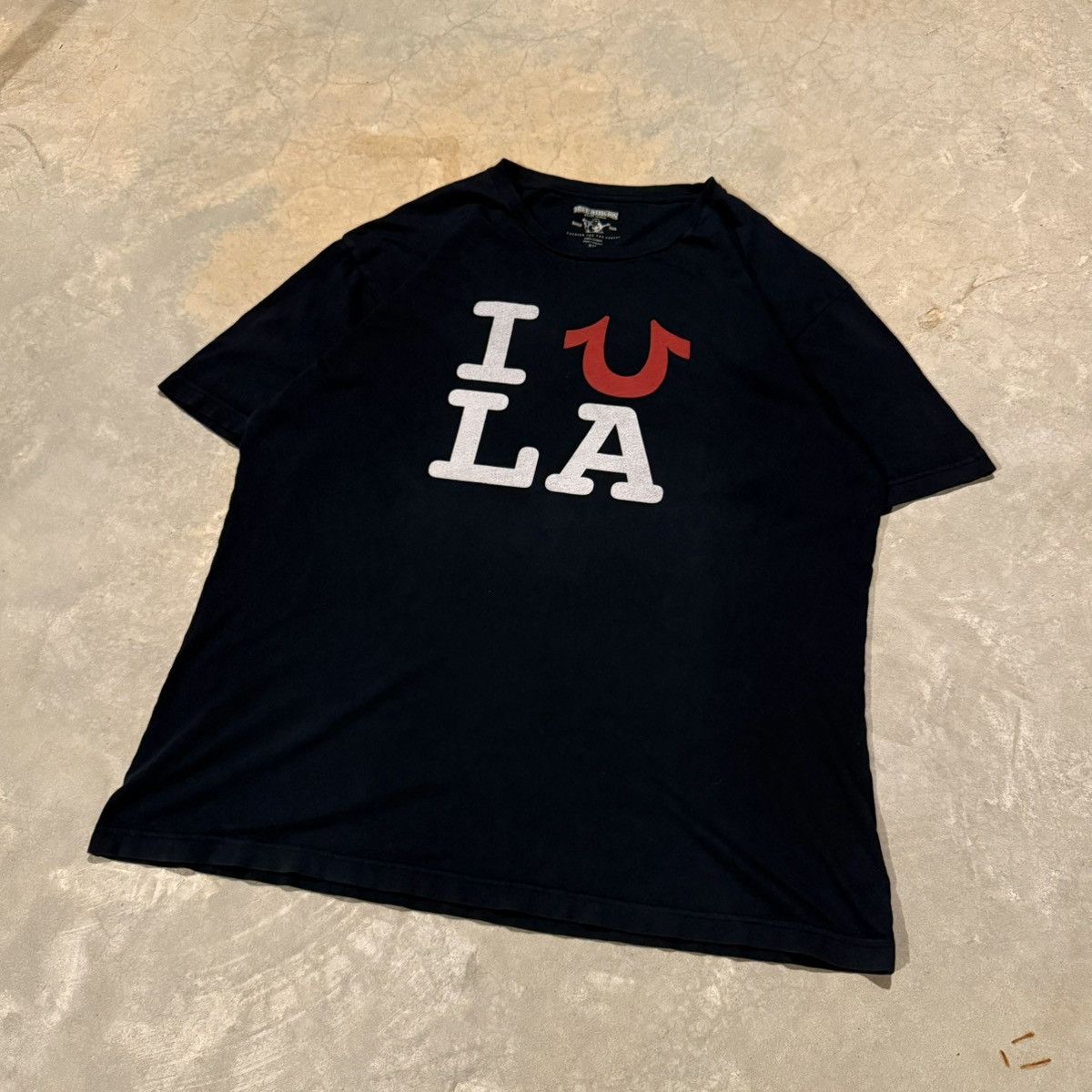 True Religion Vtg True Religion I ❤️ LA Tee Los Angeles ERD Grunge Y2K Size US XXL / EU 58 / 5 - 2 Thumbnail