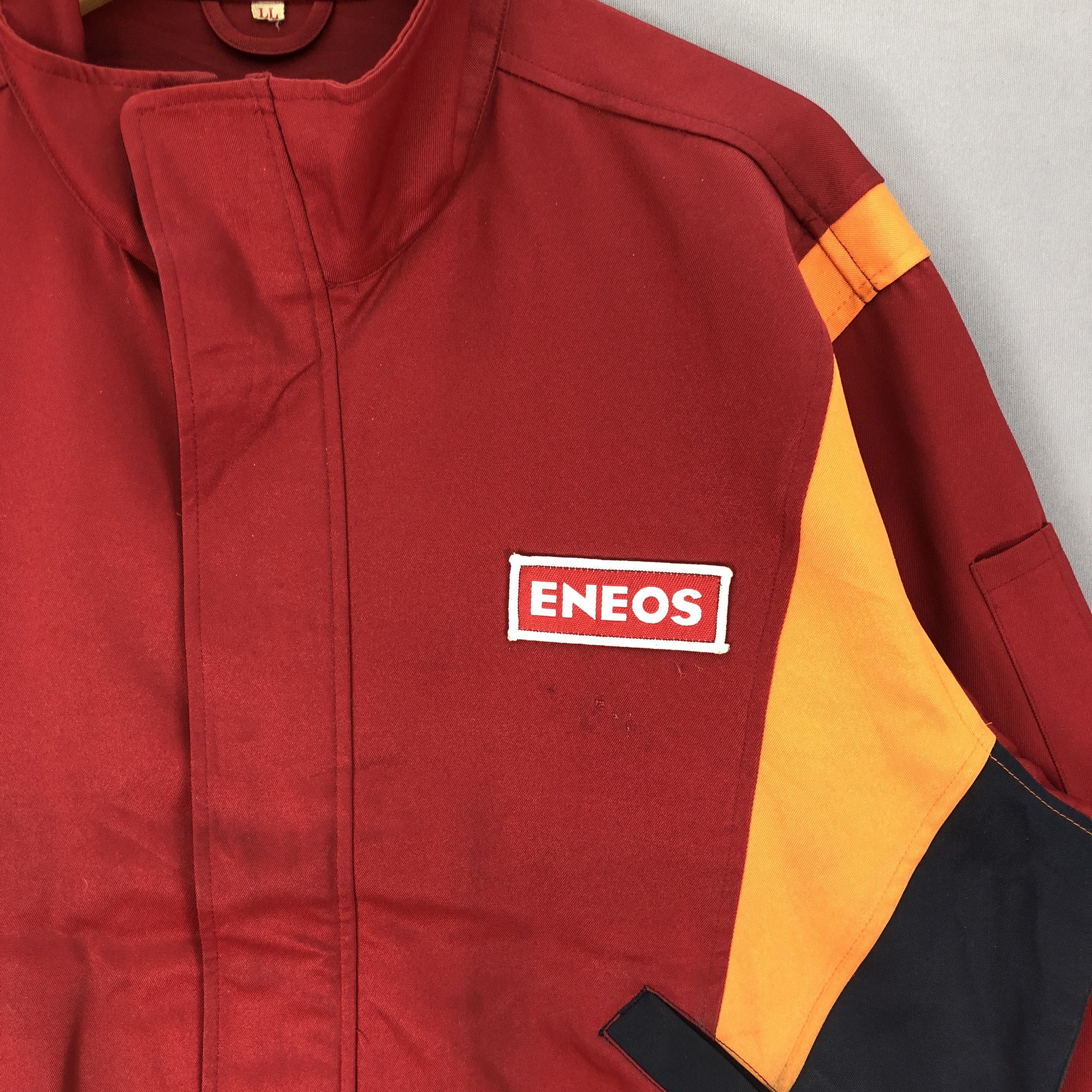 Japanese Brand × Vintage Vintage Eneos Big Logo Full Zipper Racing Workers Jacket Size US XL / EU 56 / 4 - 6 Thumbnail