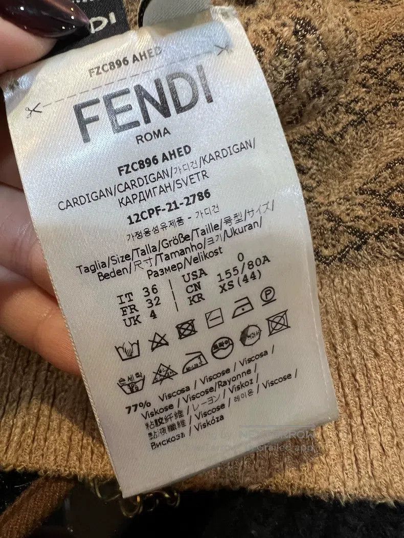 Other Fendi Short cardigan with logo Size XXS / US 00 / IT 34 - 5 Thumbnail