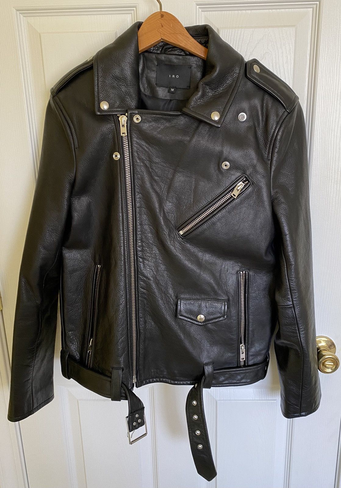 Iro IRO Paris FW15 Maizil Leather Biker Jacket Medium Black Size US M / EU 48-50 / 2 - 3 Thumbnail