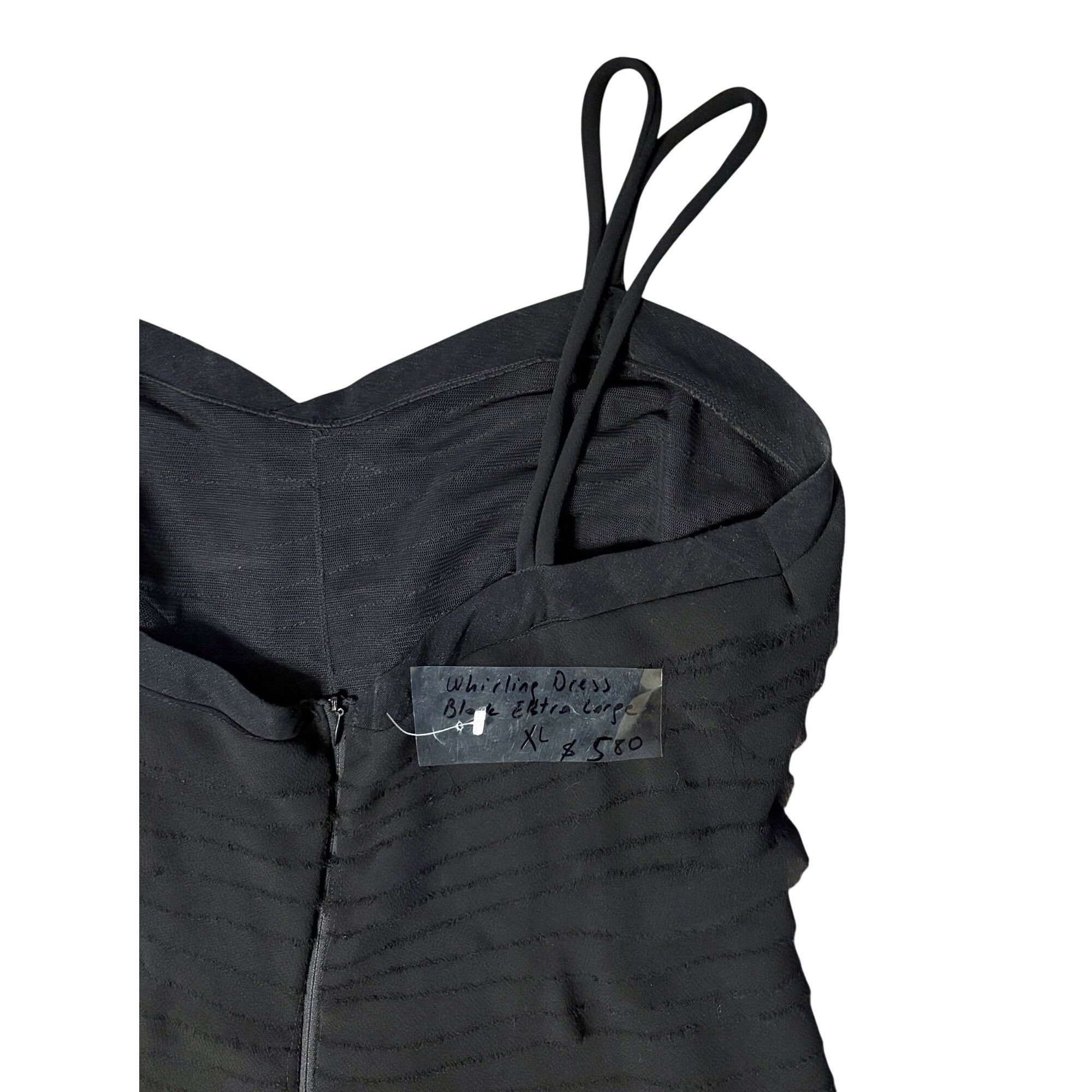 Other NWT Selma Karaca XL 14/16 Black Spiral Midi Dress OOAK Whirl Size XL / US 12-14 / IT 48-50 - 7 Thumbnail