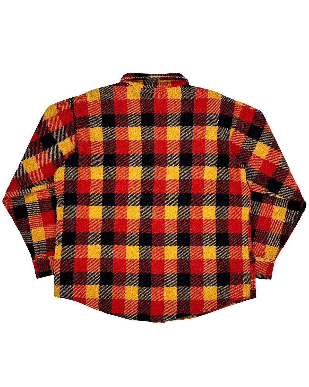 Vintage 60s/70s Melton Wool Plaid CPO Shirt Size US XL / EU 56 / 4 - 2 Thumbnail