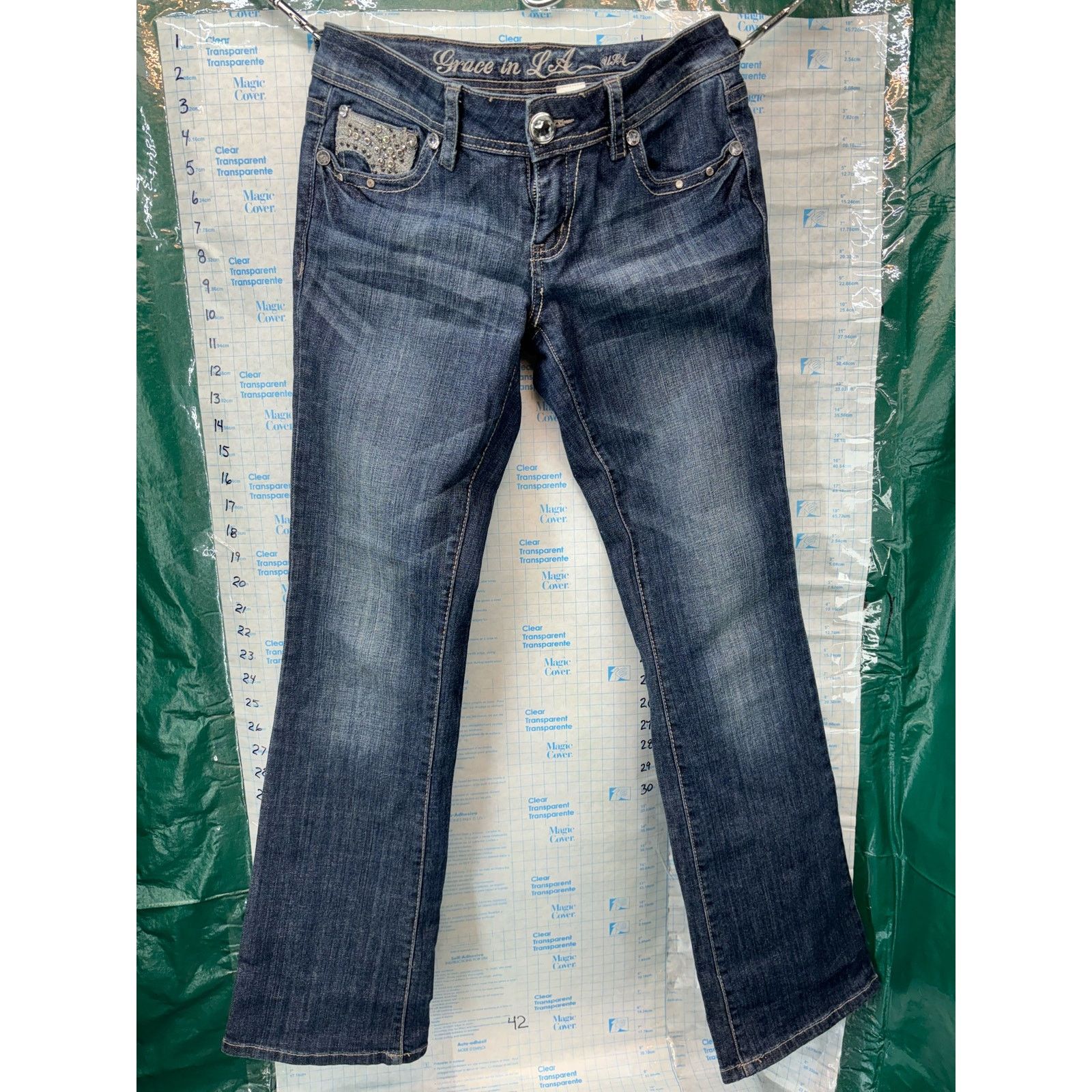 Grace in LA Grace In La Jeans Size 5 Easy Fit Embellished Blingy Size 28" / US 6 / IT 42 - 4 Thumbnail