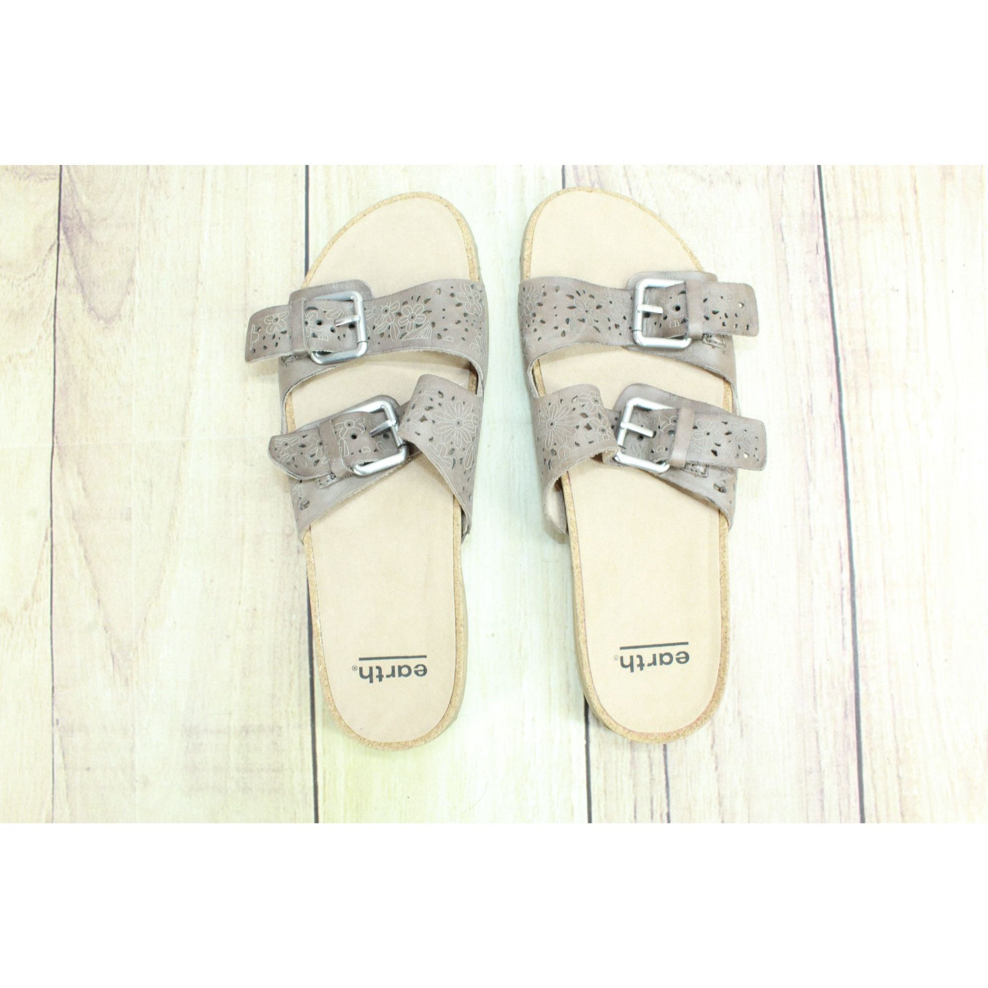 Leather × Other Earth Sand Antigua Leather Perforated Buckled Sandals 8.5 M Size US 8.5 / IT 38.5 - 7 Thumbnail