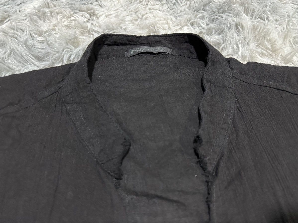 KMRii 🔥Rare Archived Kmrii Linen Shirt Raw Edge Goth Punk Size US XXL / EU 58 / 5 - 12 Thumbnail