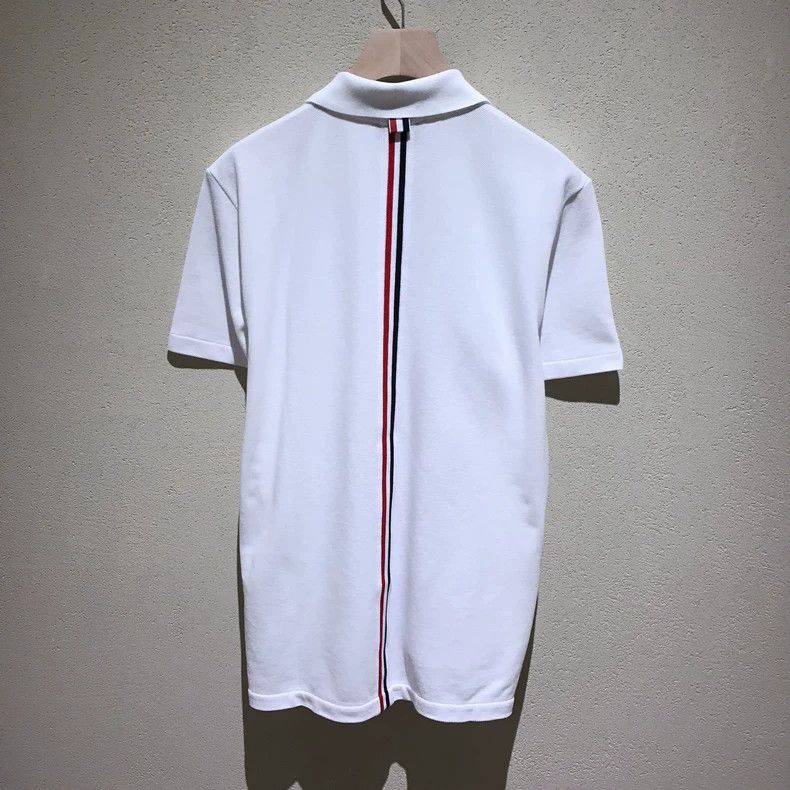 Thom Browne Thom Browne Turned-up polo shirt Size US M / EU 48-50 / 2 - 1 Thumbnail
