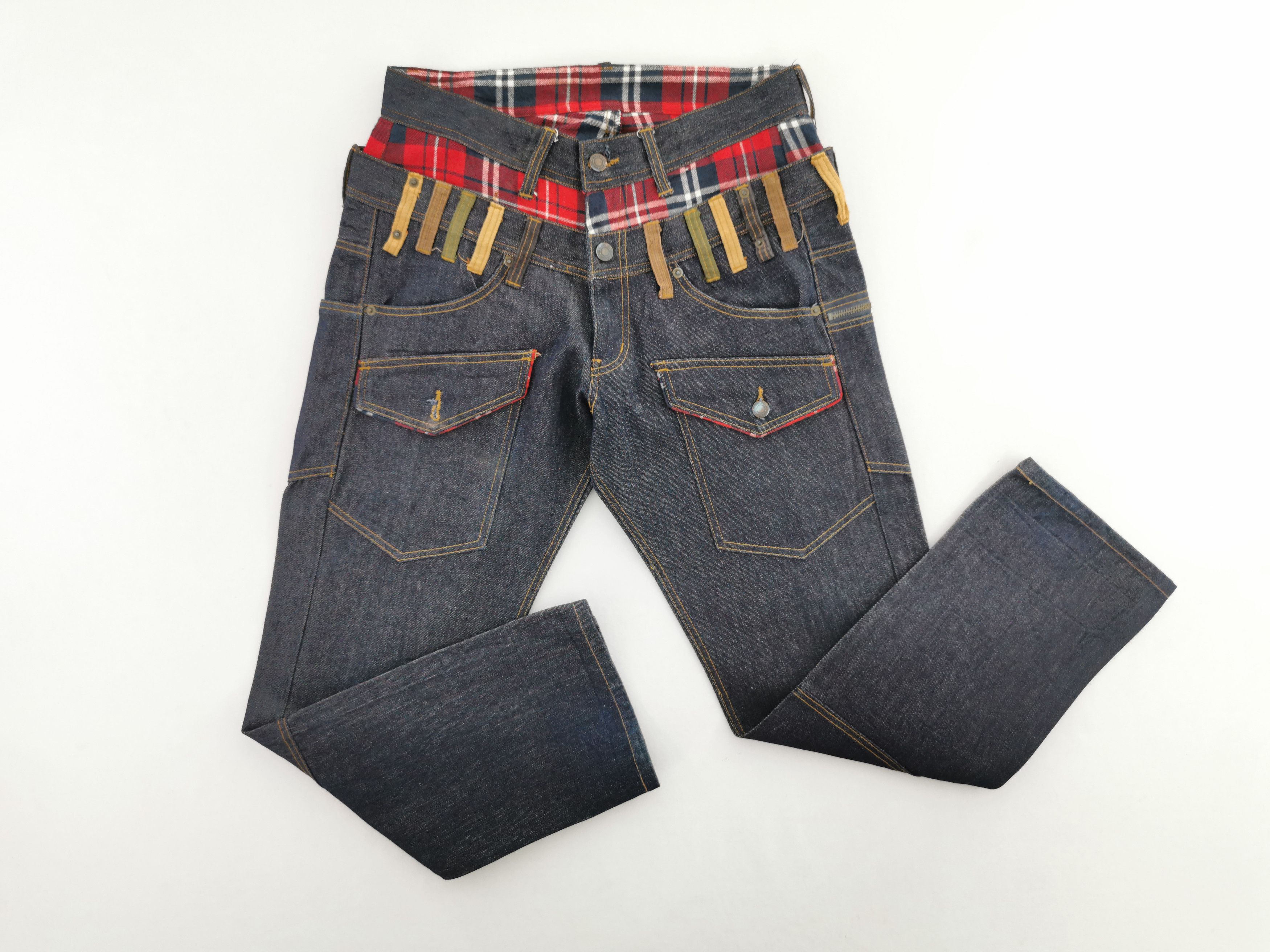 Vintage Brth Breath Double Waist Denim Jeans Size US 31 - 3 Thumbnail